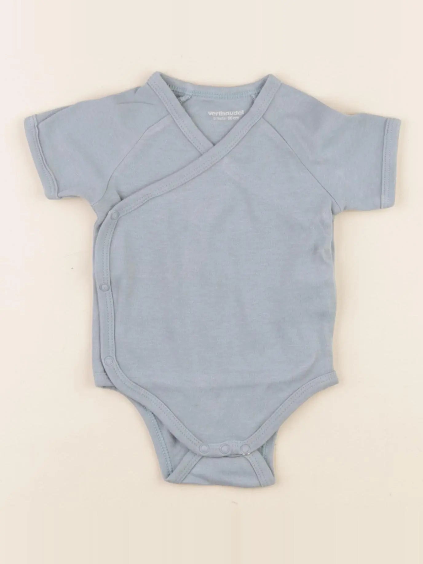 Vertbaudet - body bleu - 3 mois
