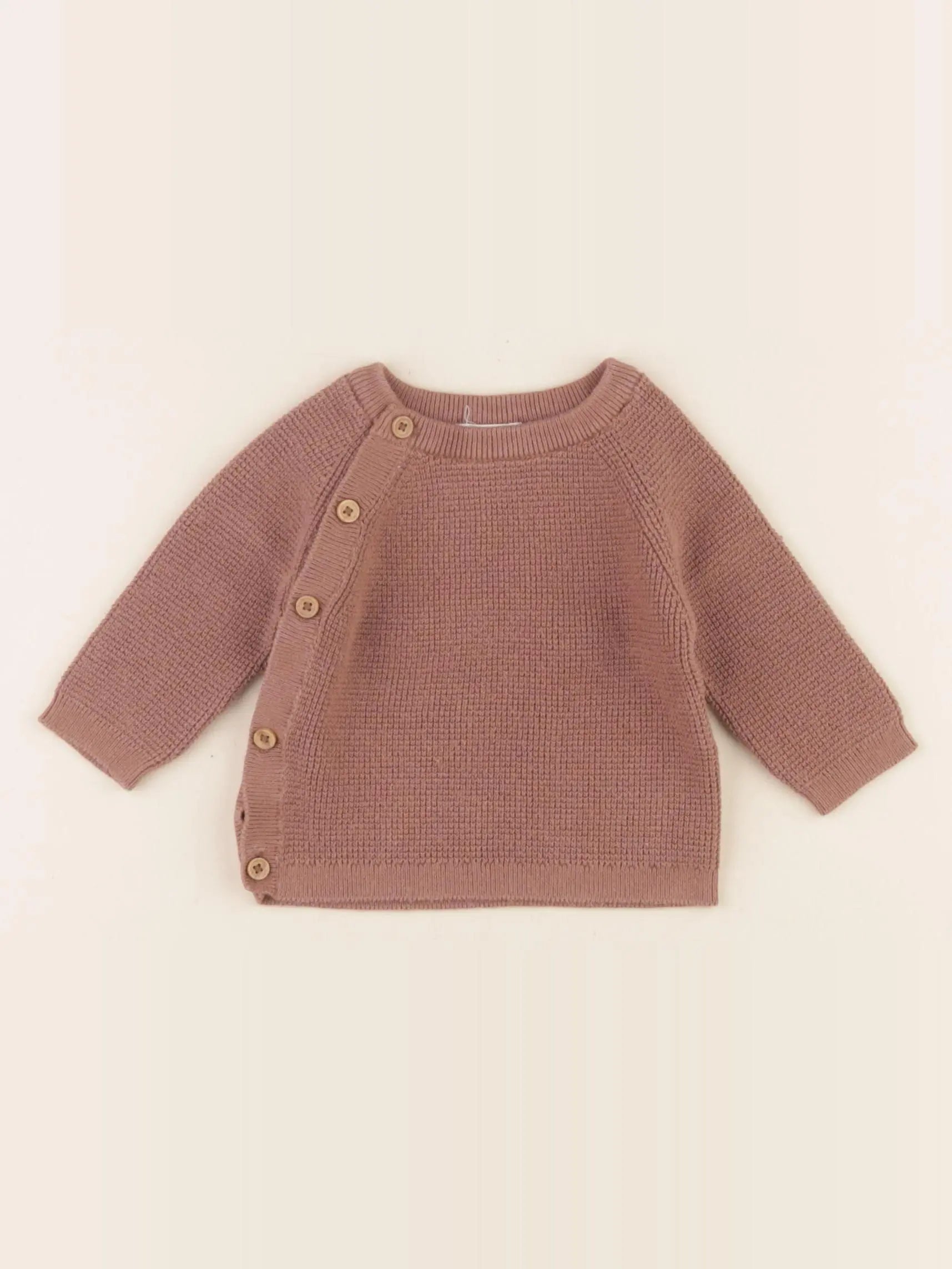 Vertbaudet - pull marron - 3 mois