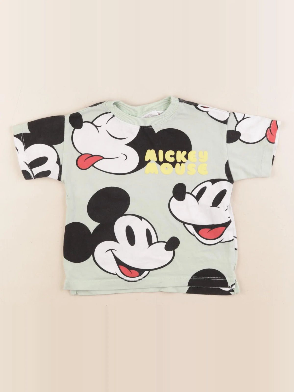 Zara - tee-shirt vert - 9/12 mois