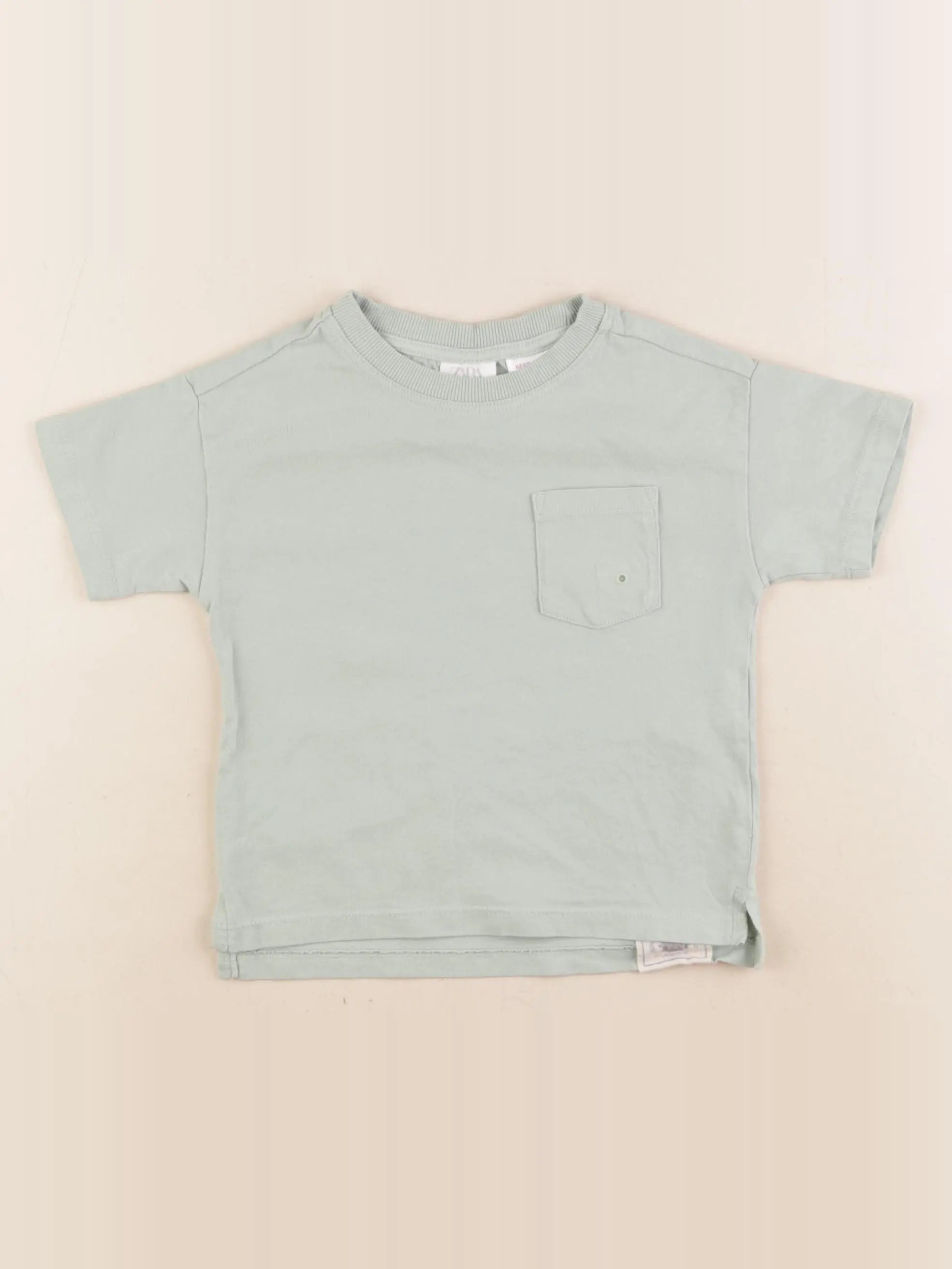 Zara - tee-shirt vert - 9/12 mois