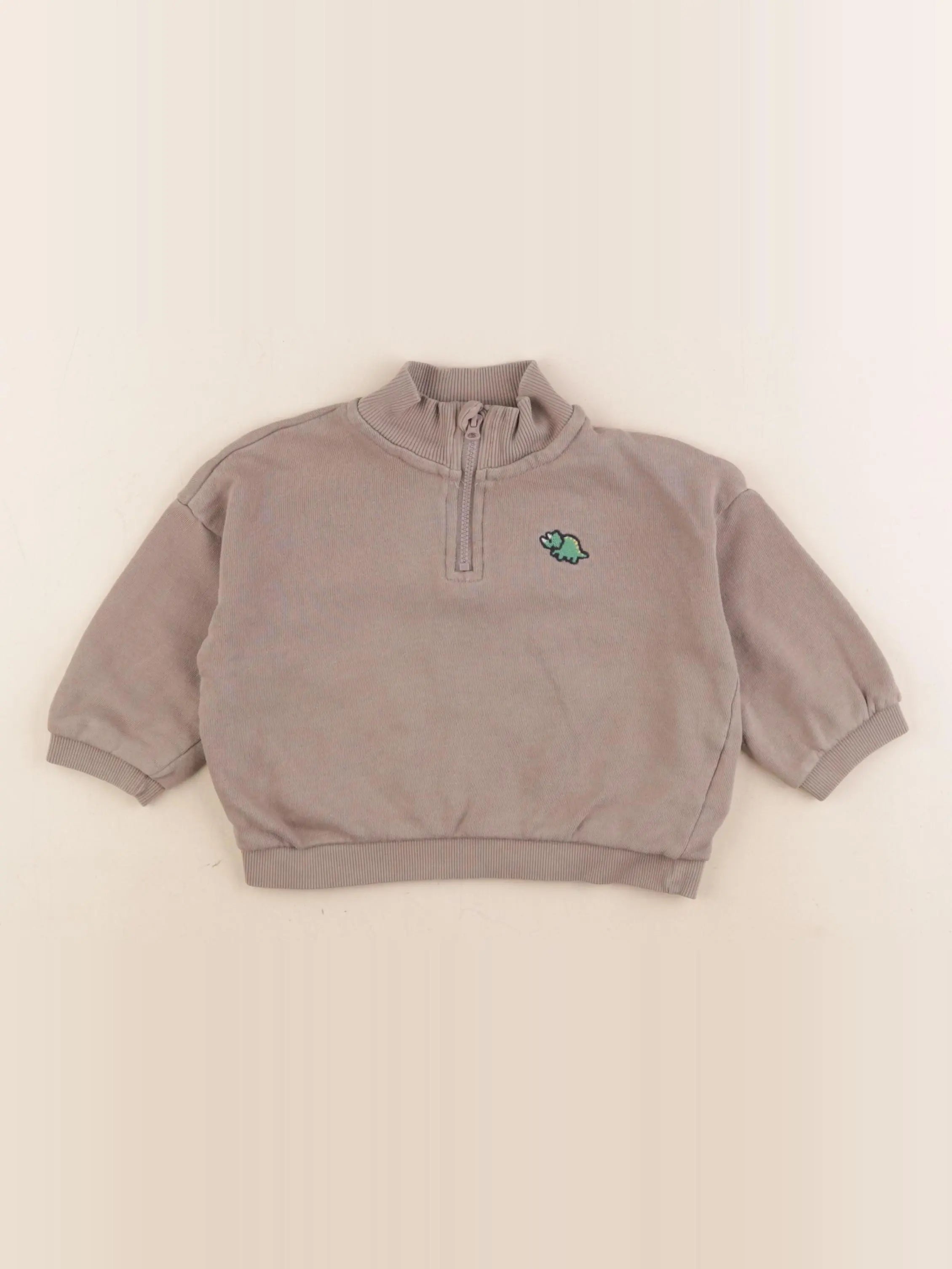 H&M - sweat vert - 9/12 mois