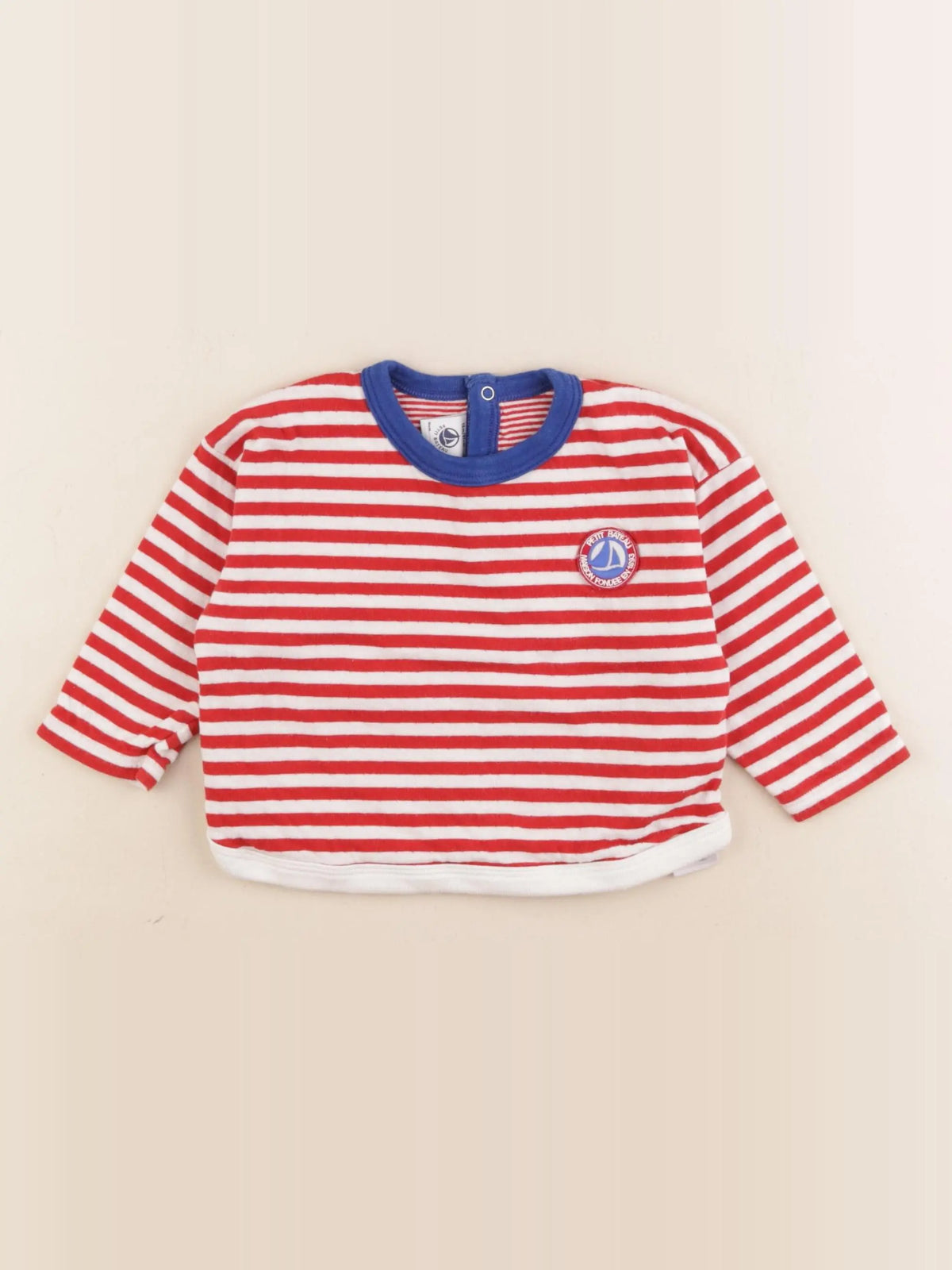 Petit Bateau - tee-shirt rouge - 18 mois