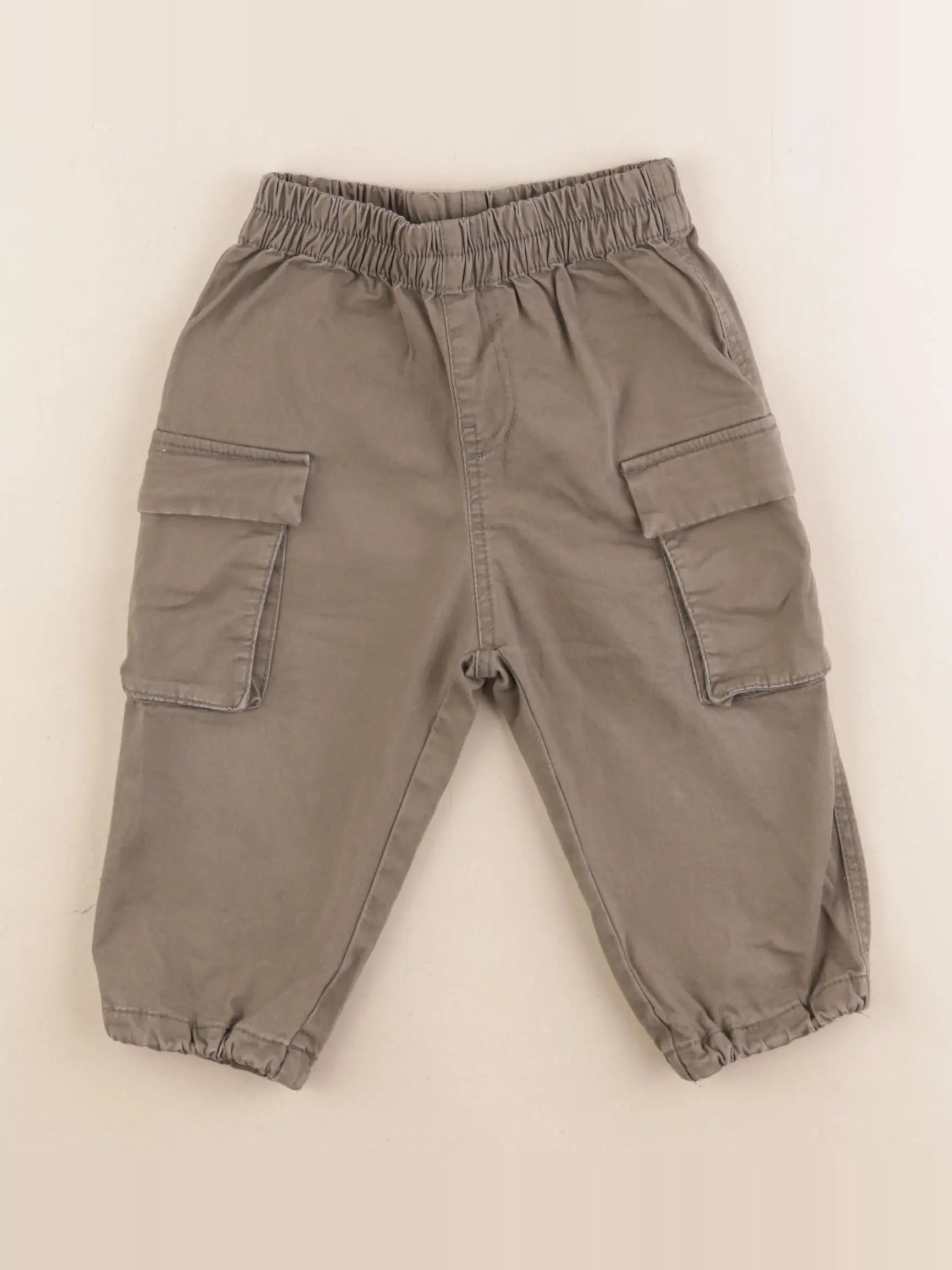 H&M - pantalon vert - 9/12 mois