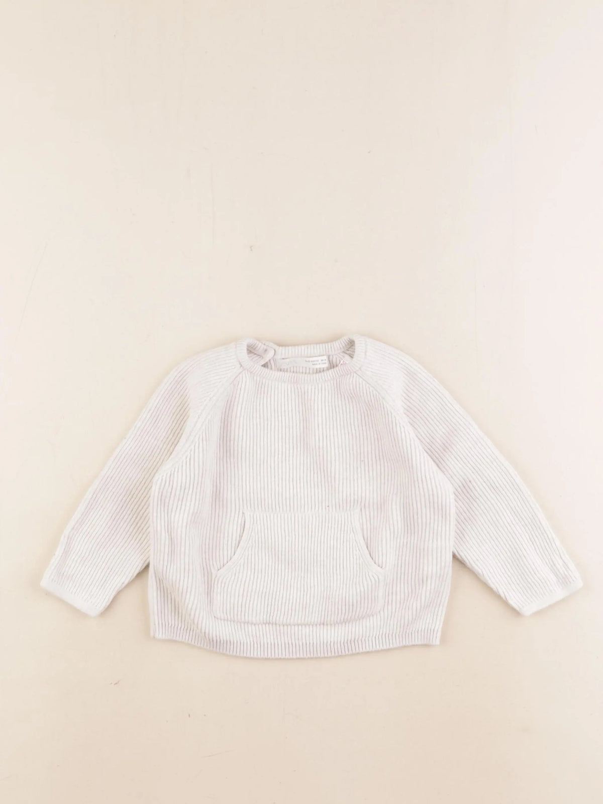 Zara - pull beige - 9/12 mois