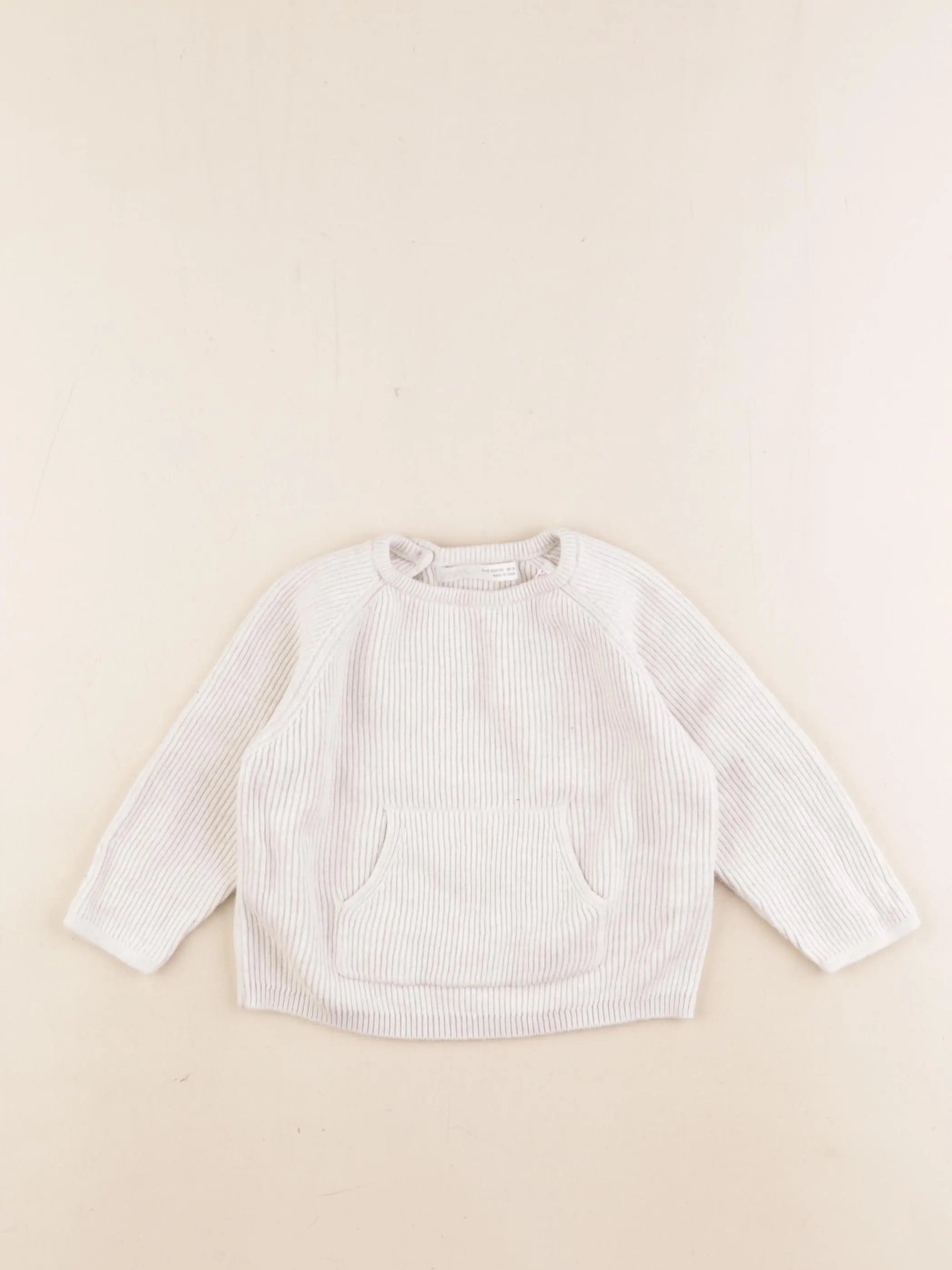 Zara - pull beige - 9/12 mois