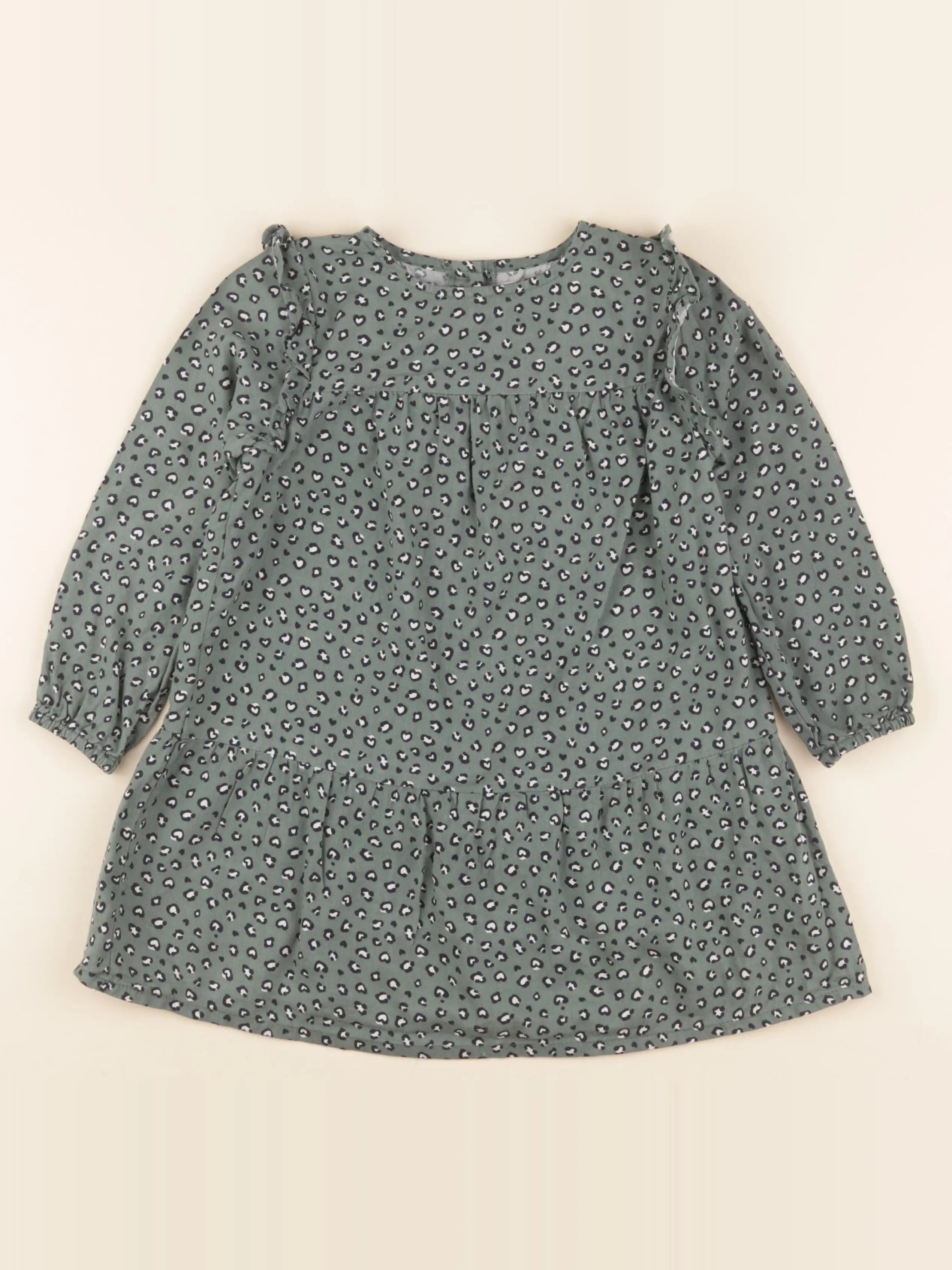 Vertbaudet - robe vert - 5 ans