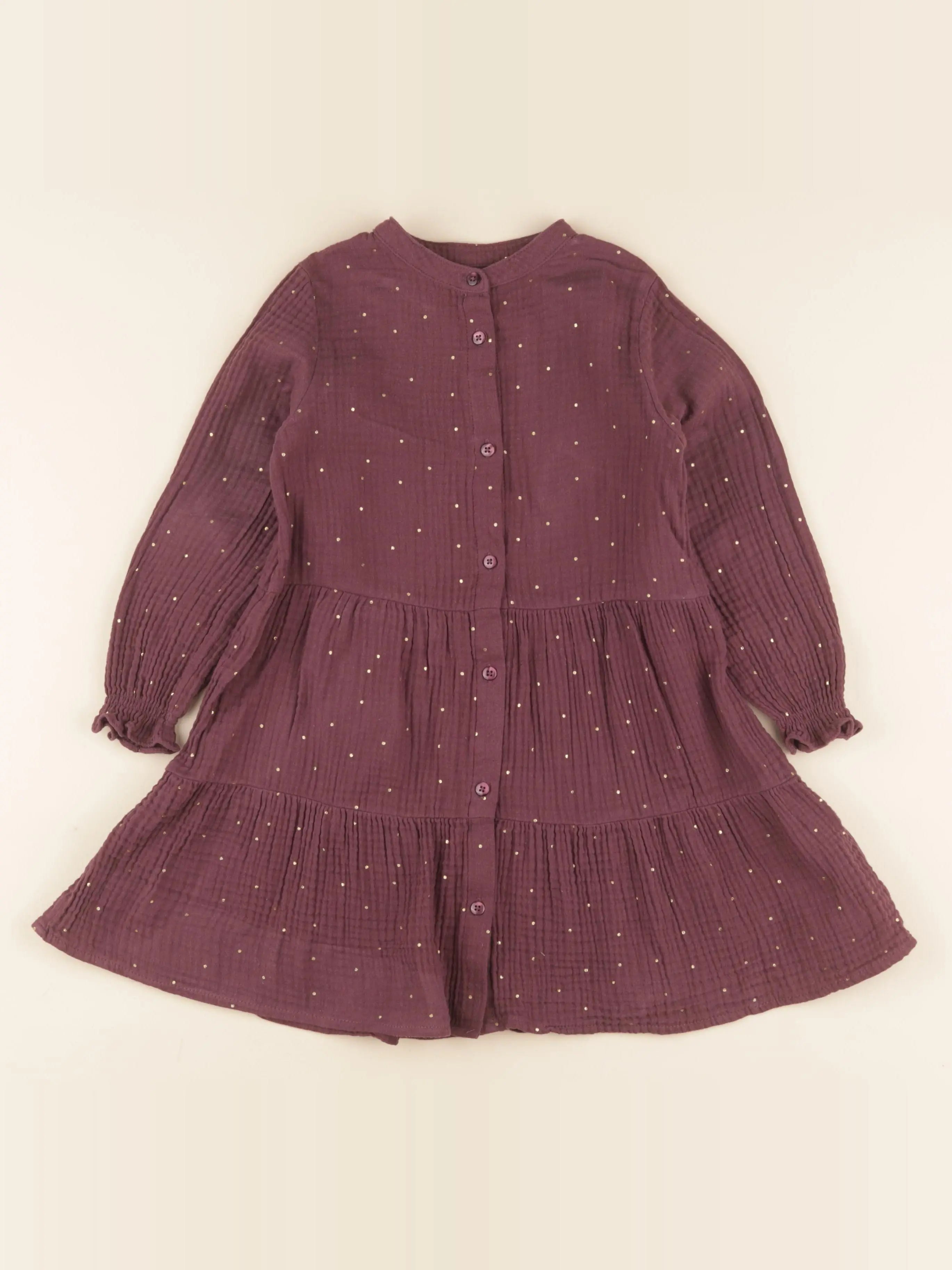 Vertbaudet - robe violet - 5 ans