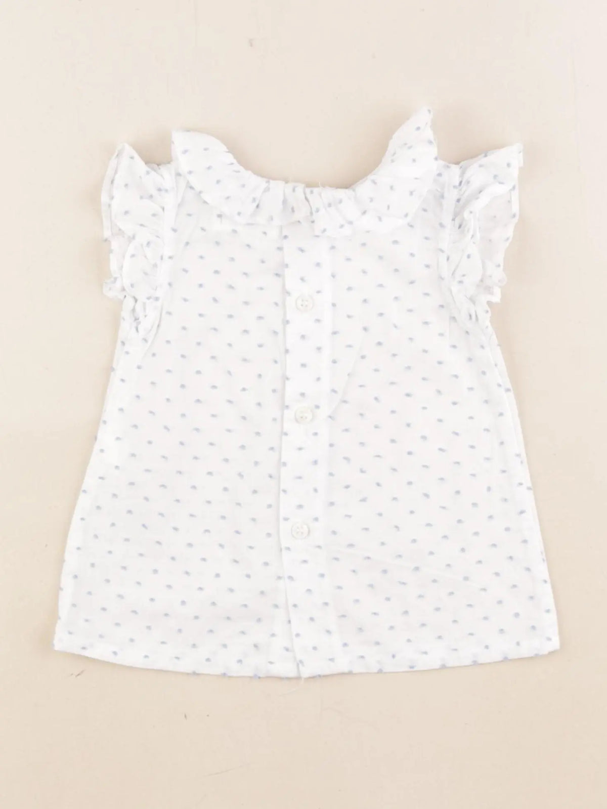 Lola Palacios - blouse bleu - 18 mois