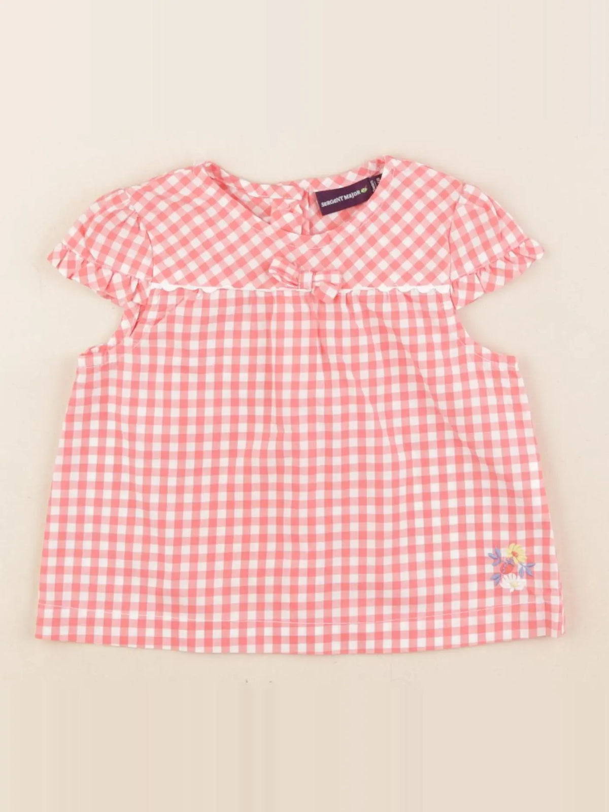 Sergent Major - blouse rose - 9 mois