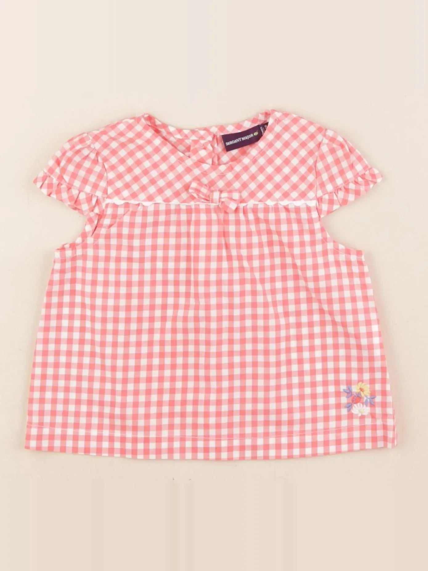 Sergent Major - blouse rose - 9 mois