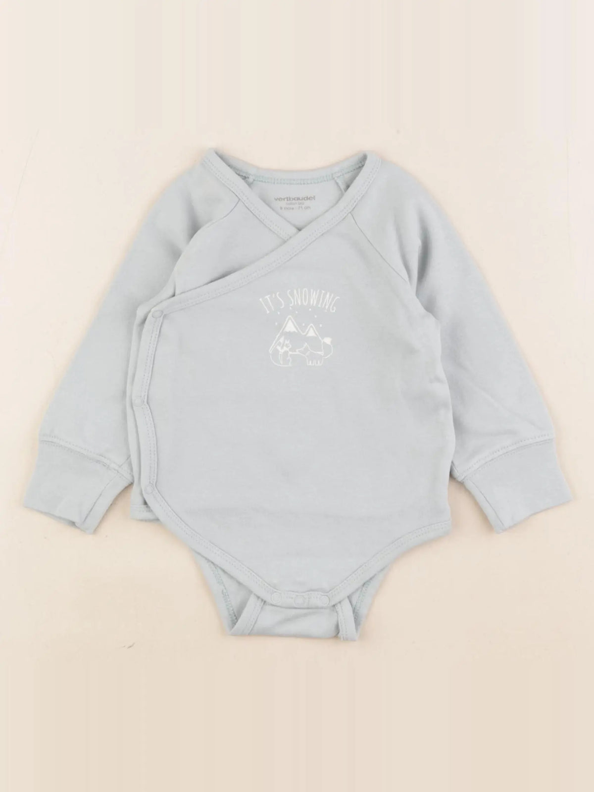 Vertbaudet - body vert - 9 mois