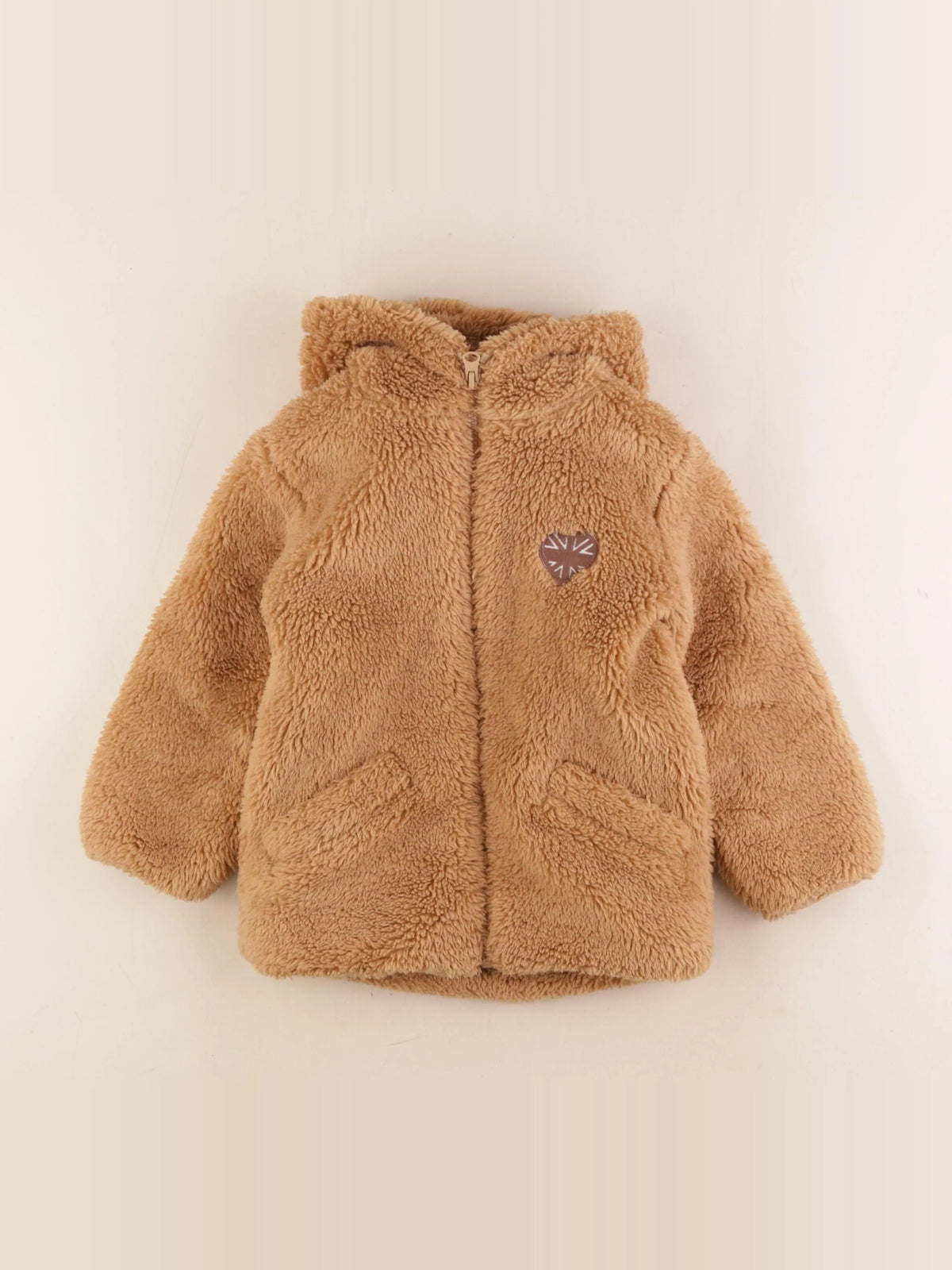 Vertbaudet - veste marron - 4 ans