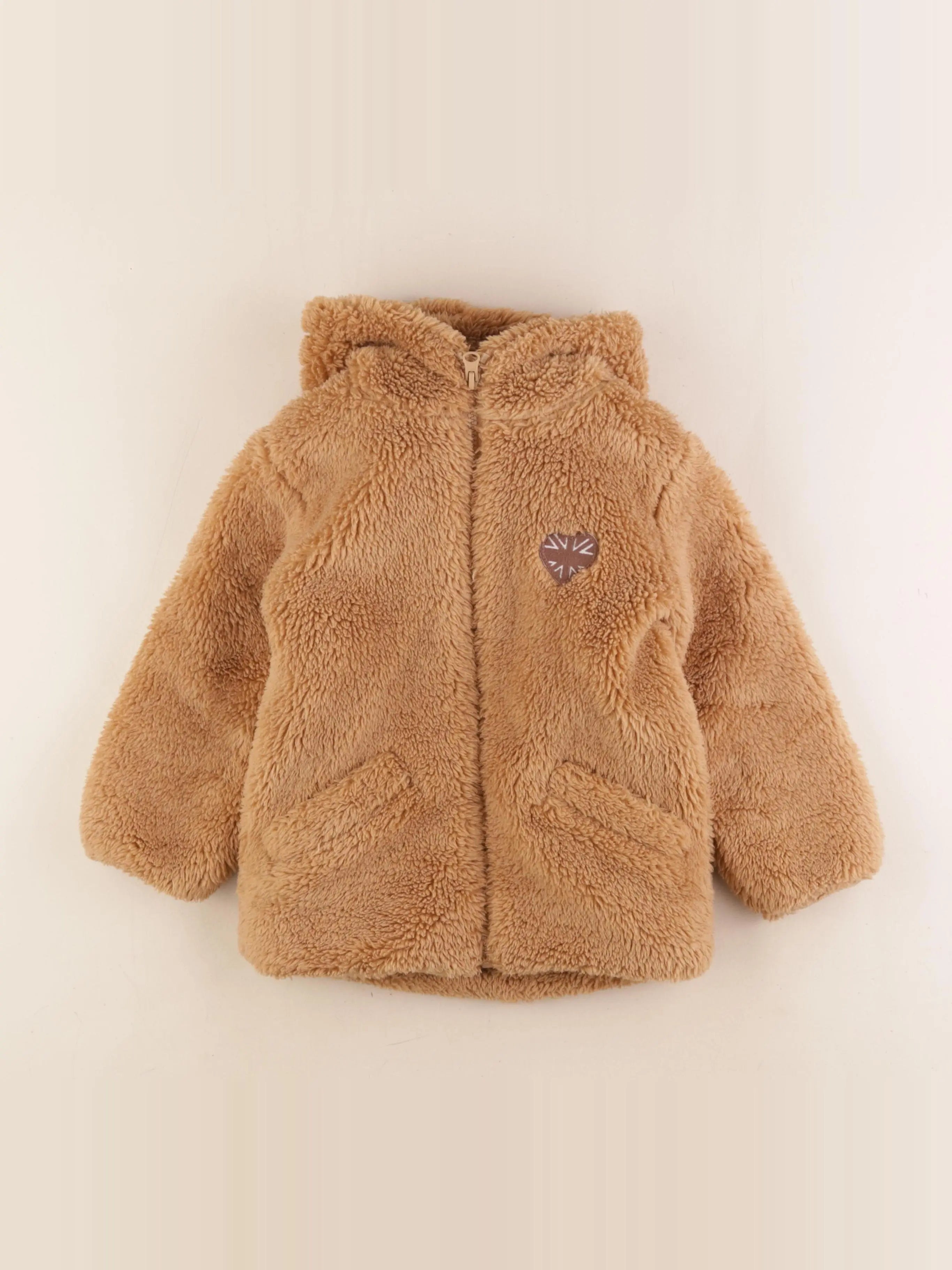 Vertbaudet - veste marron - 4 ans