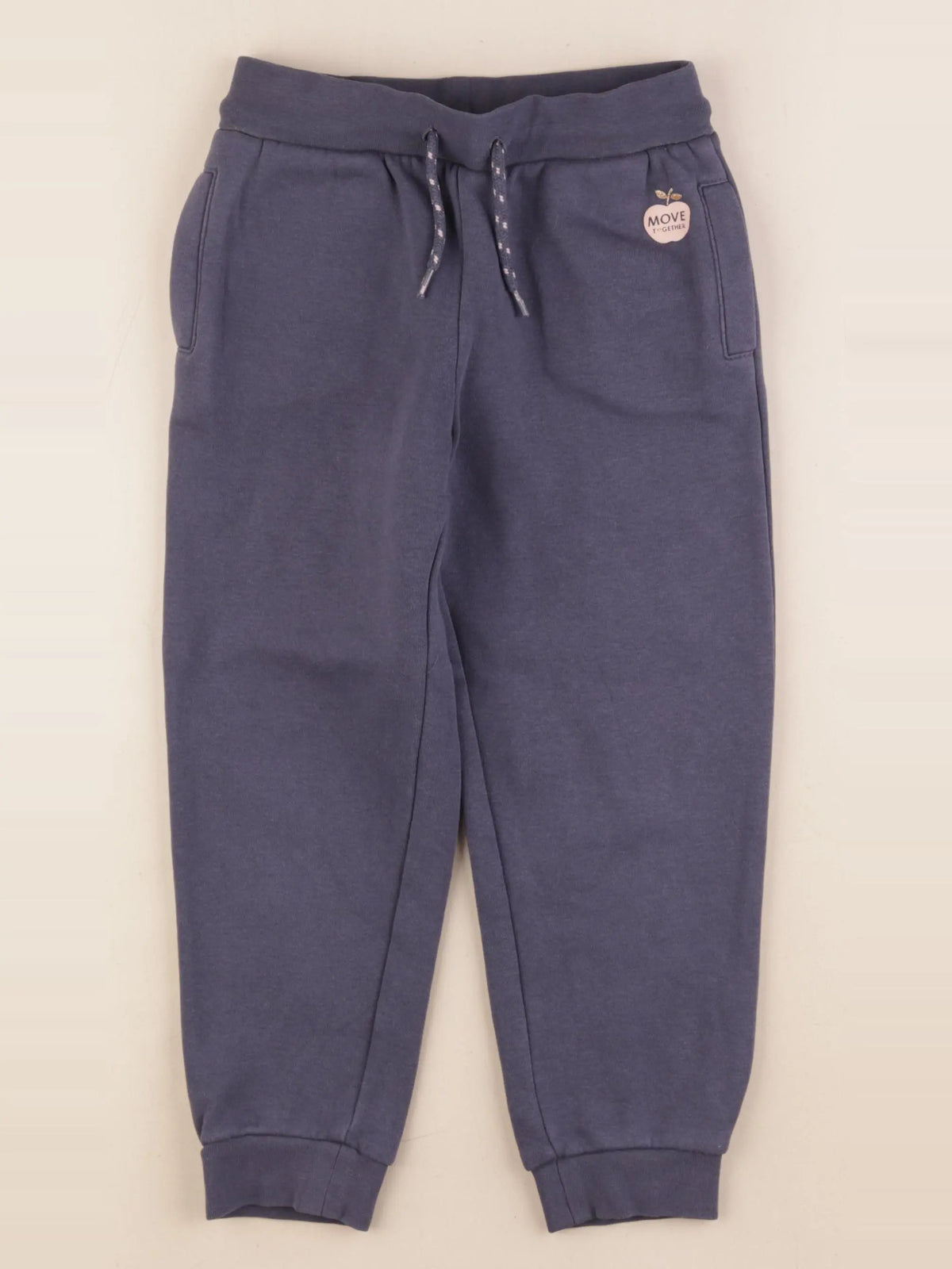 Vertbaudet - jogging bleu, or - 6 ans