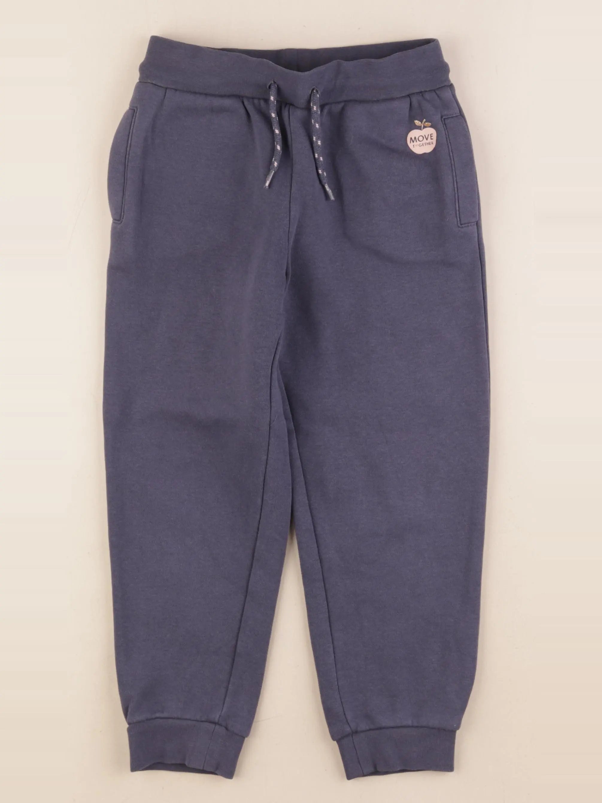 Vertbaudet - jogging bleu, or - 6 ans