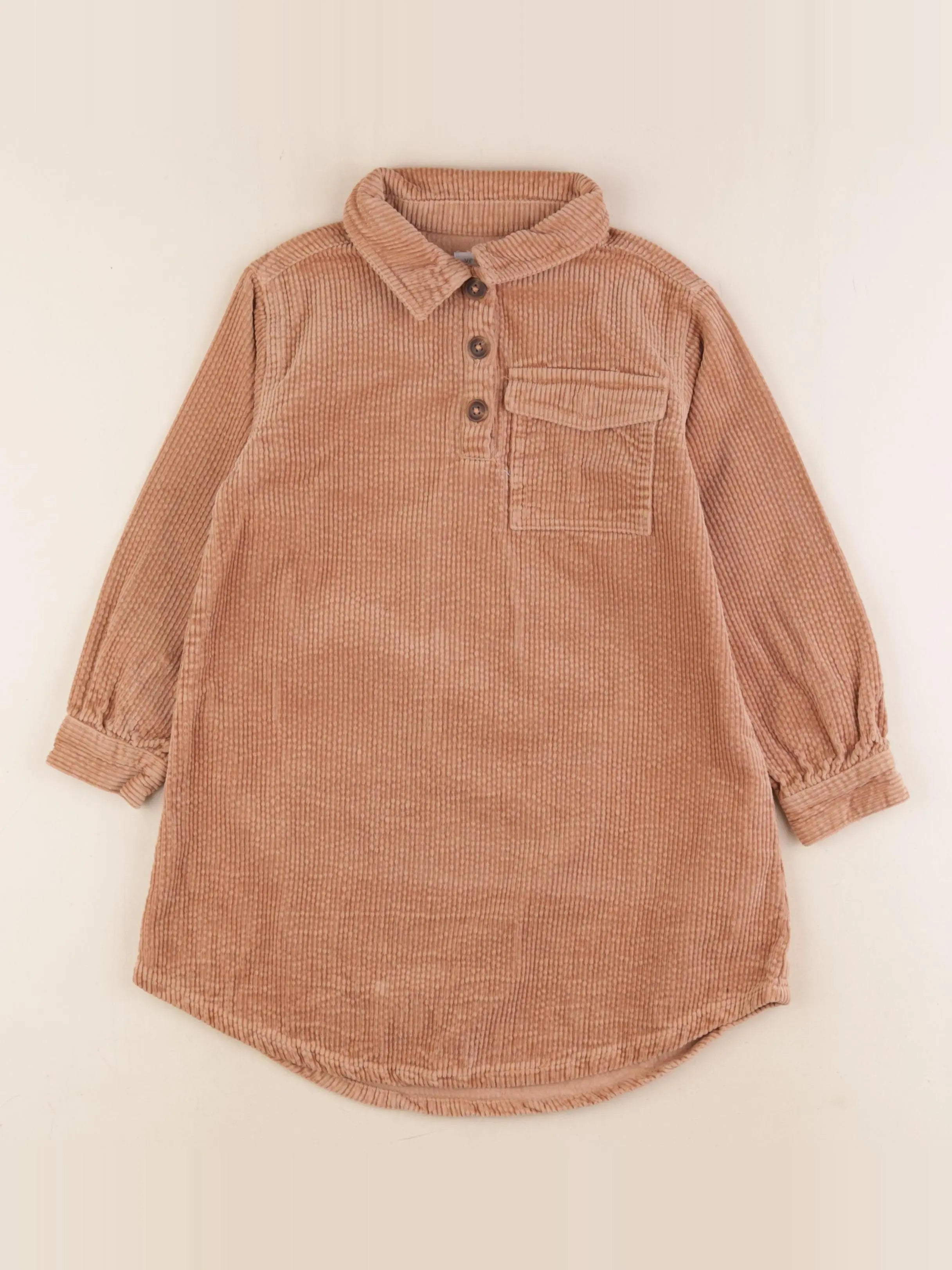 Vertbaudet - robe marron - 6 ans