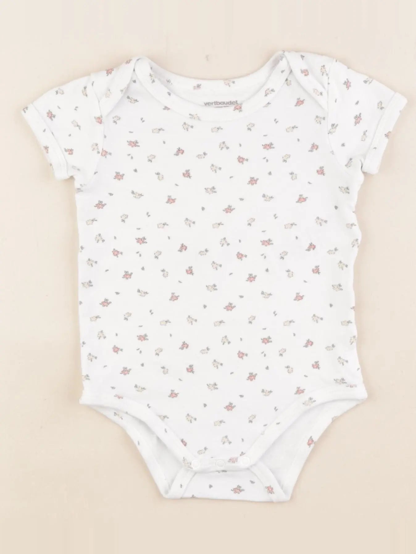 Vertbaudet - body beige - 18 mois