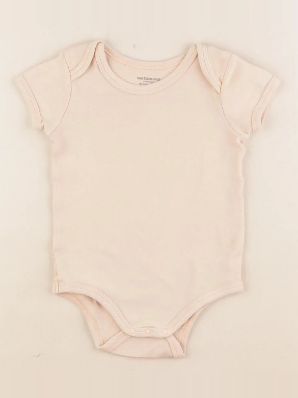 Vertbaudet - body orange - 18 mois