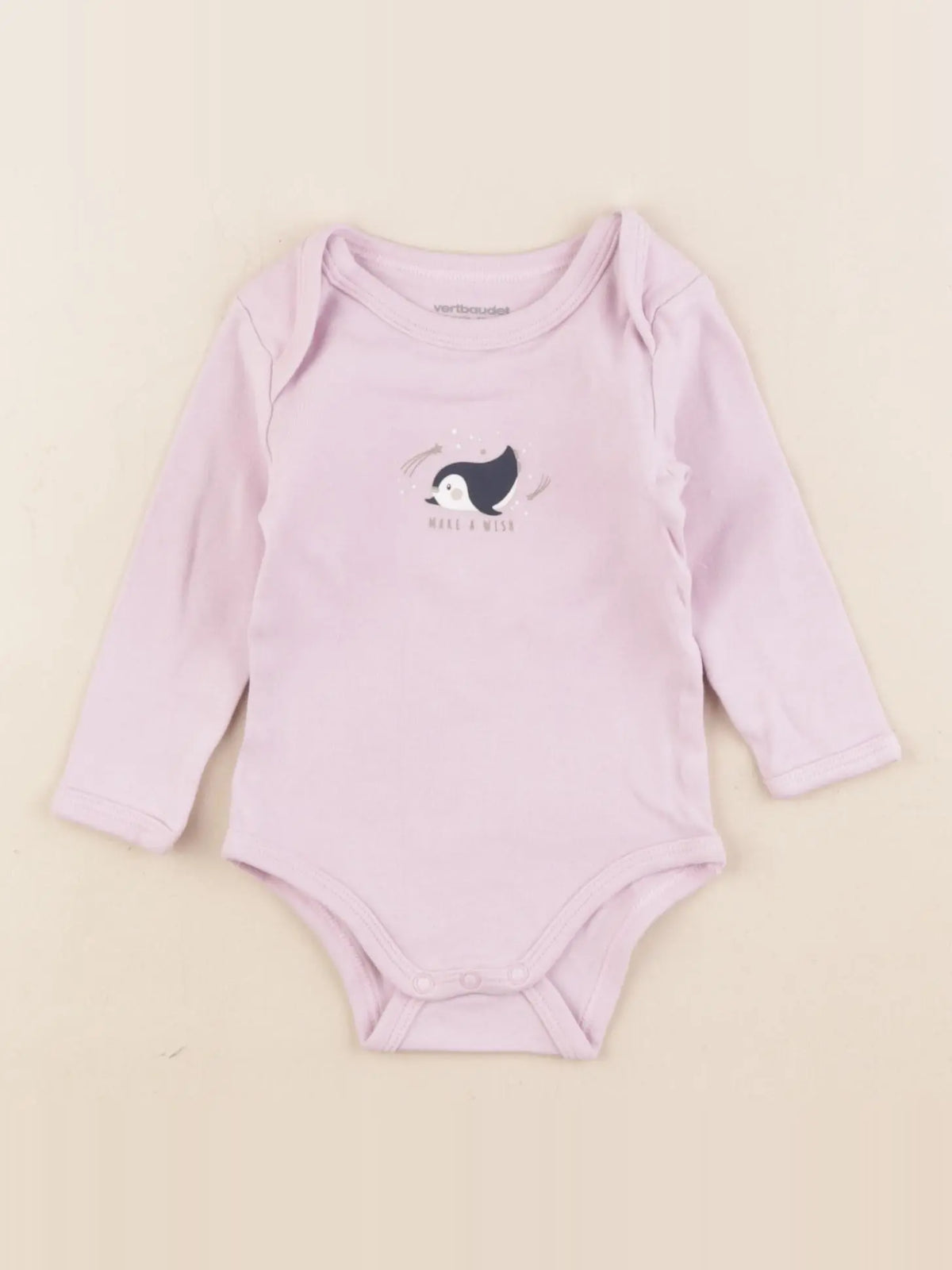 Vertbaudet - body violet - 6 mois