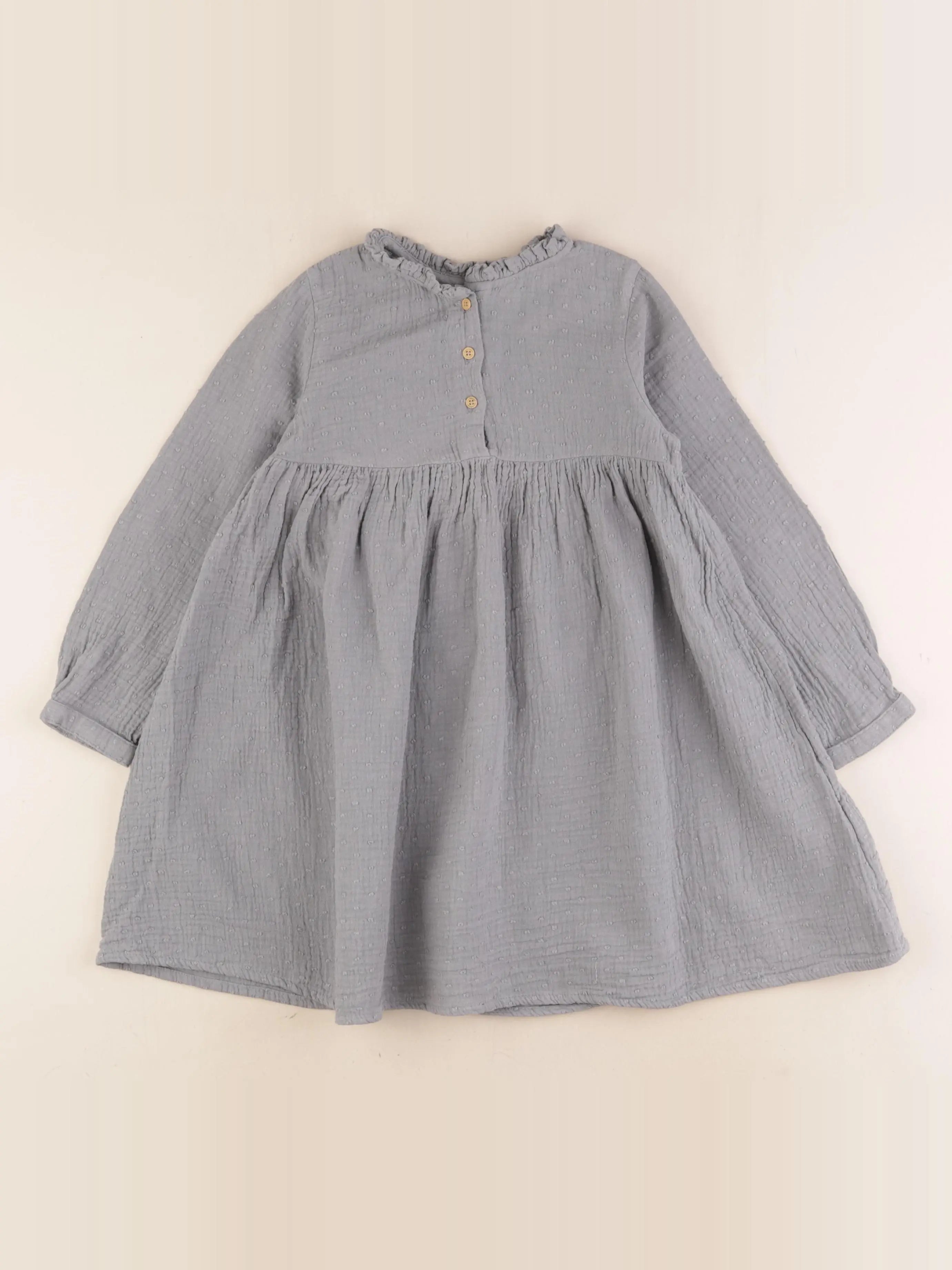 Vertbaudet - robe bleu - 5 ans
