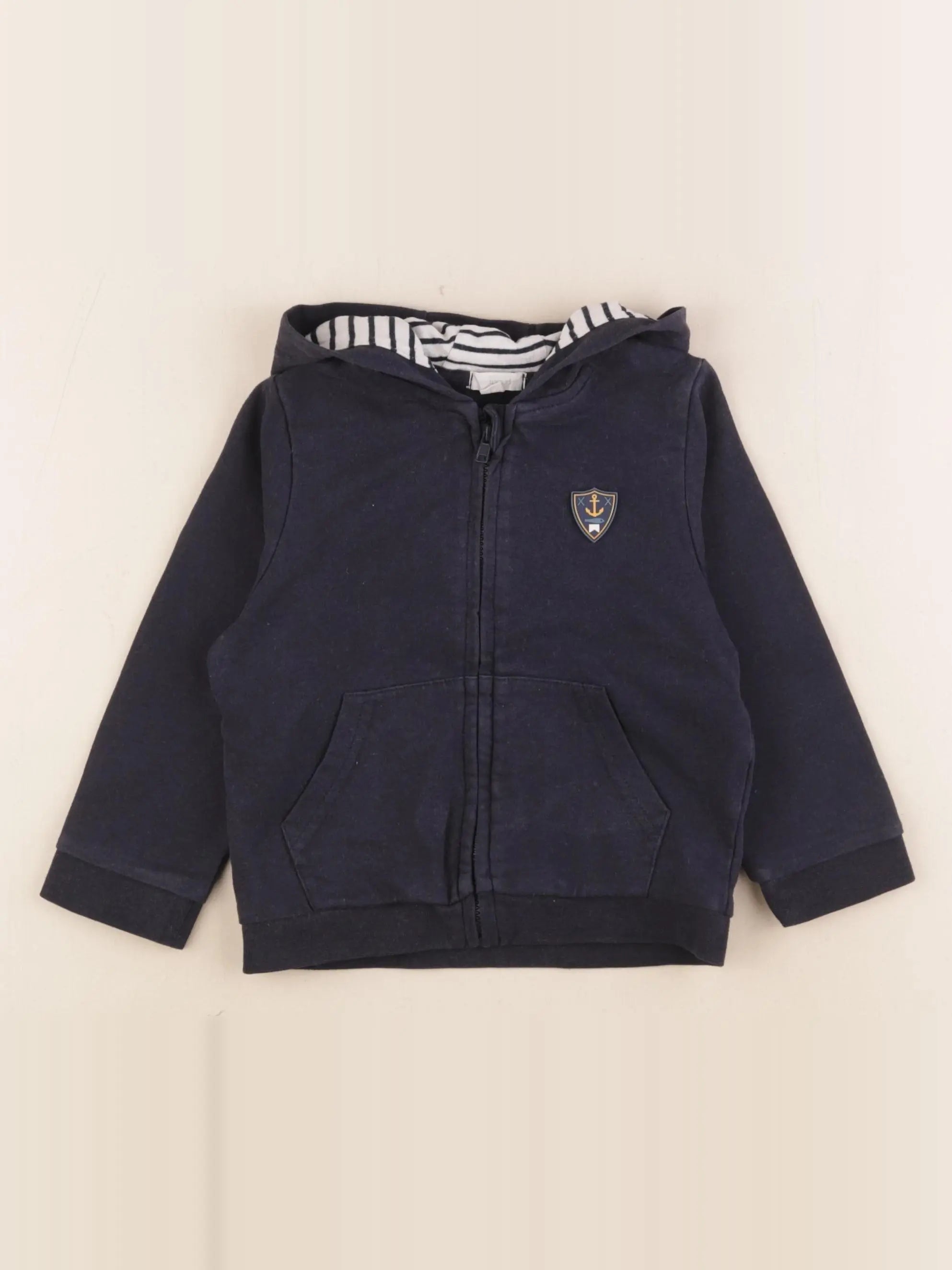 Vertbaudet - sweat bleu - 2 ans