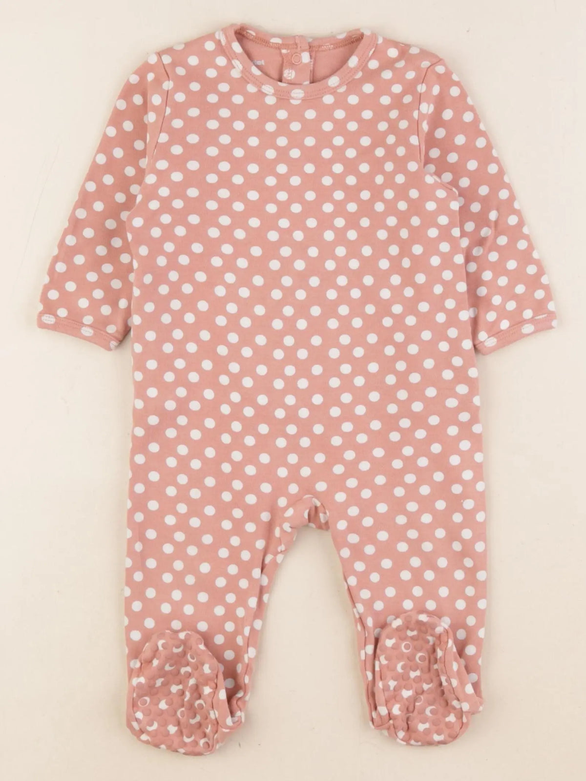 Vertbaudet - pyjama coton rose - 9 mois