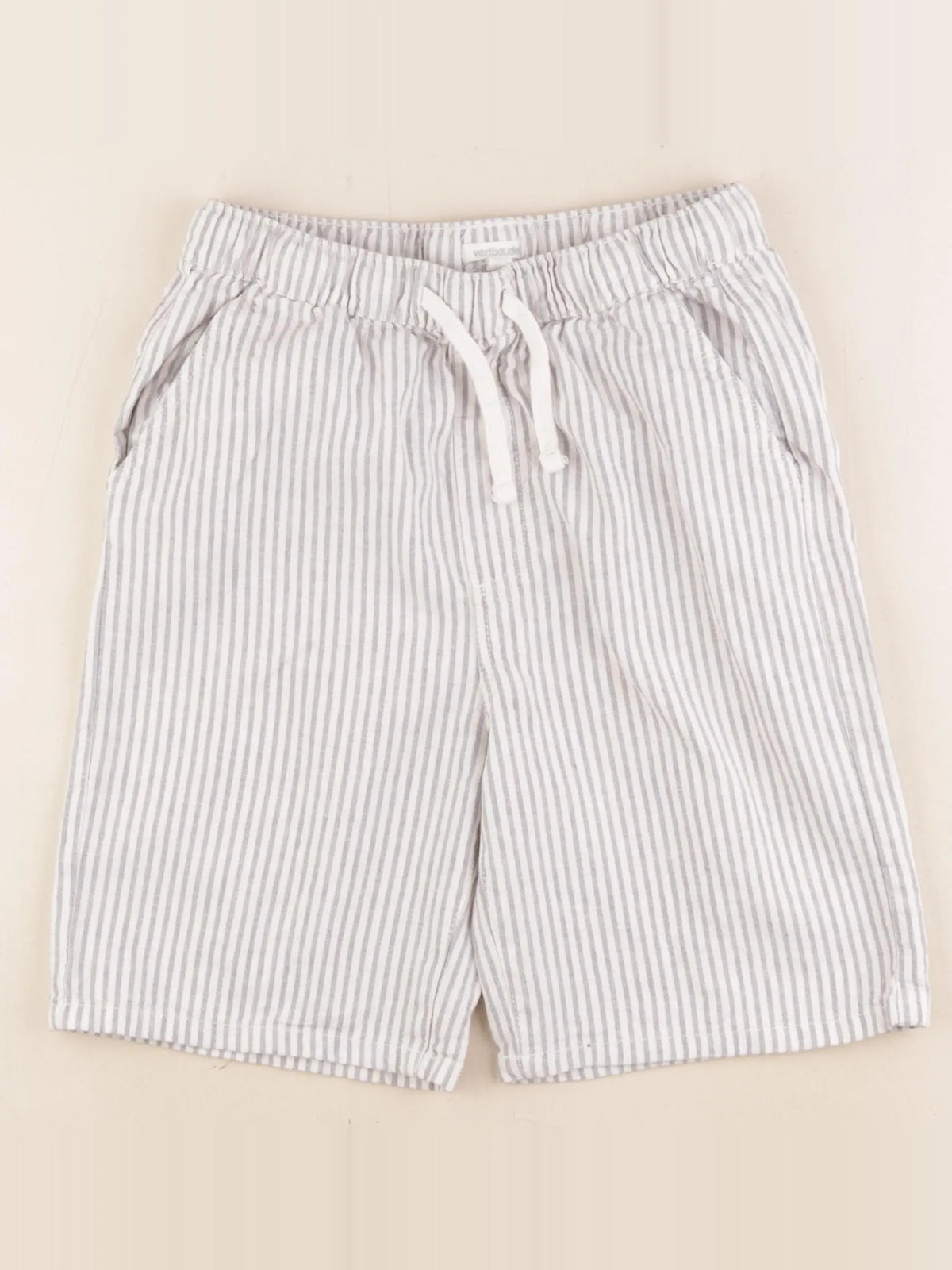 Vertbaudet - short blanc, bleu - 12 ans