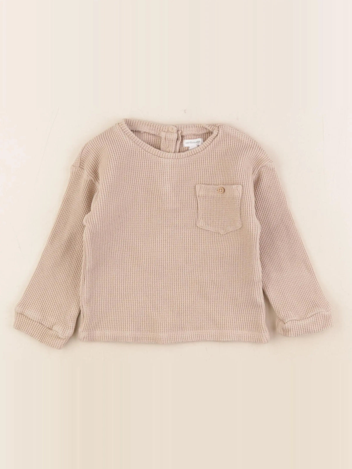 Vertbaudet - tee-shirt beige - 3 ans