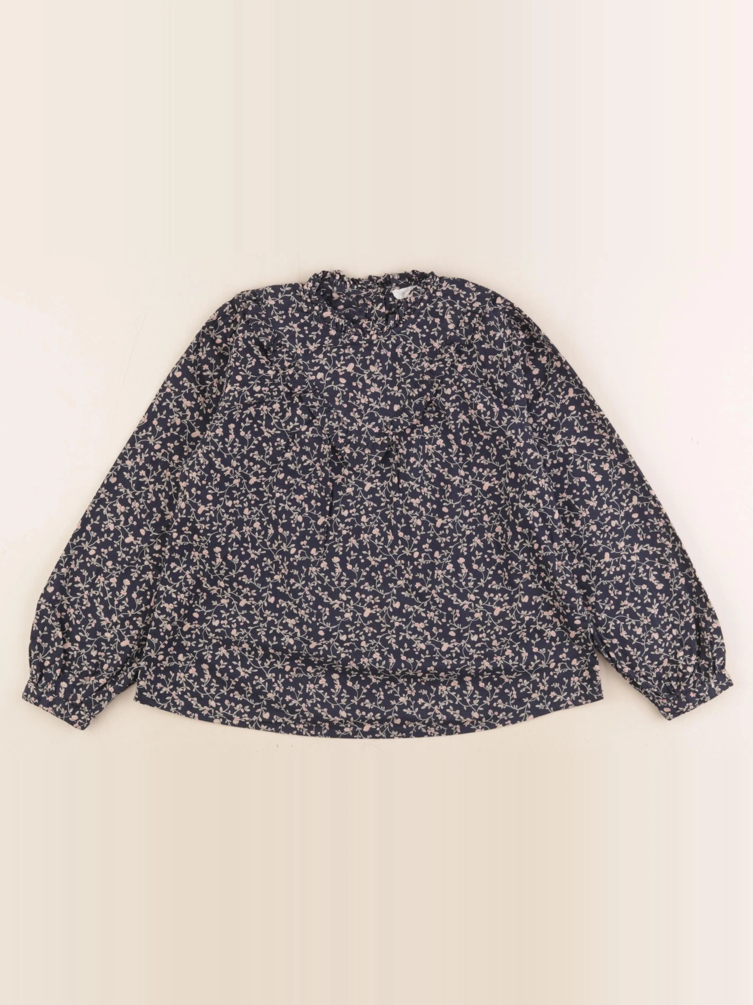 Vertbaudet - blouse bleu, rose - 8 ans