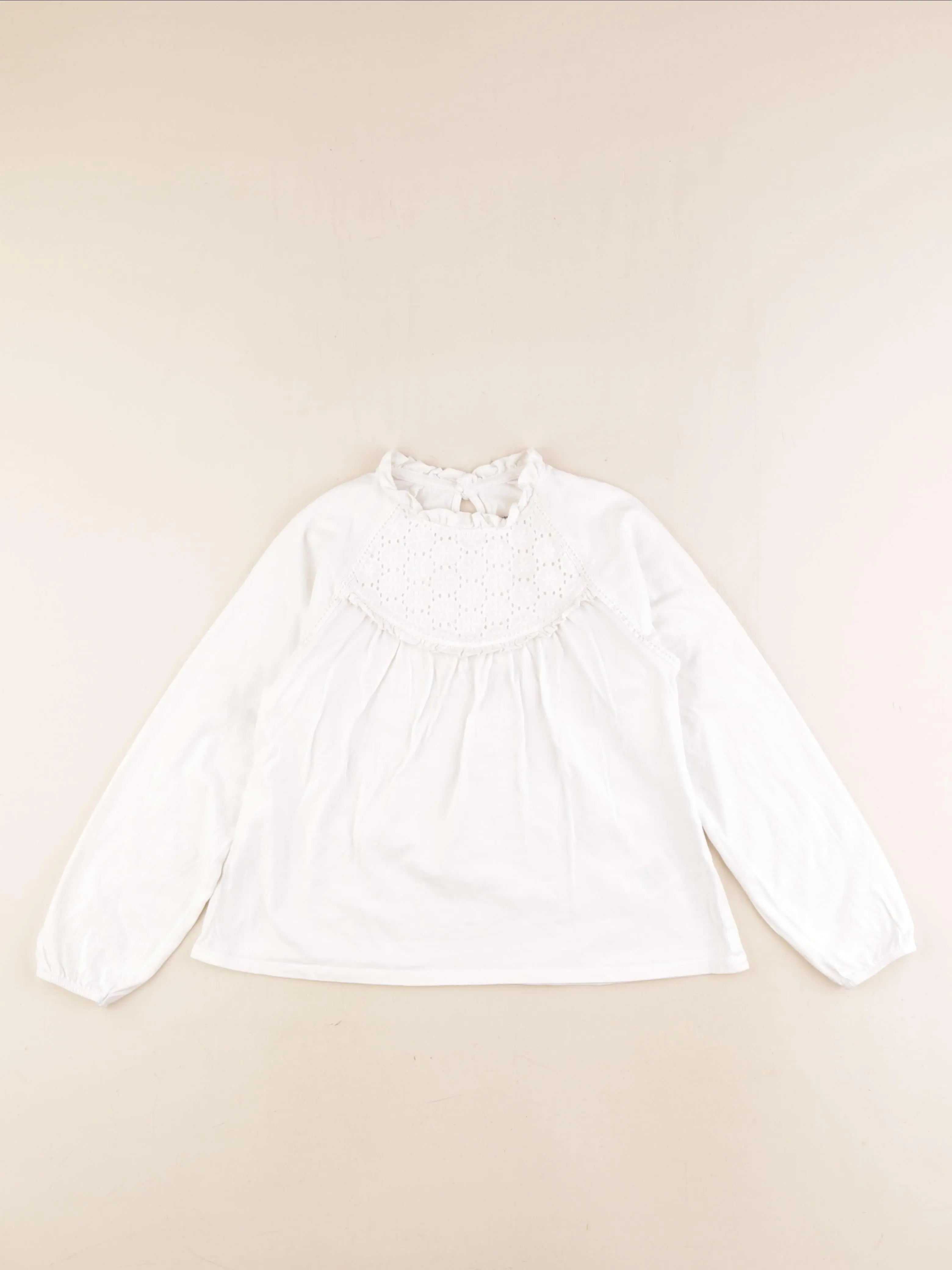 Vertbaudet - tee-shirt blanc - 8 ans