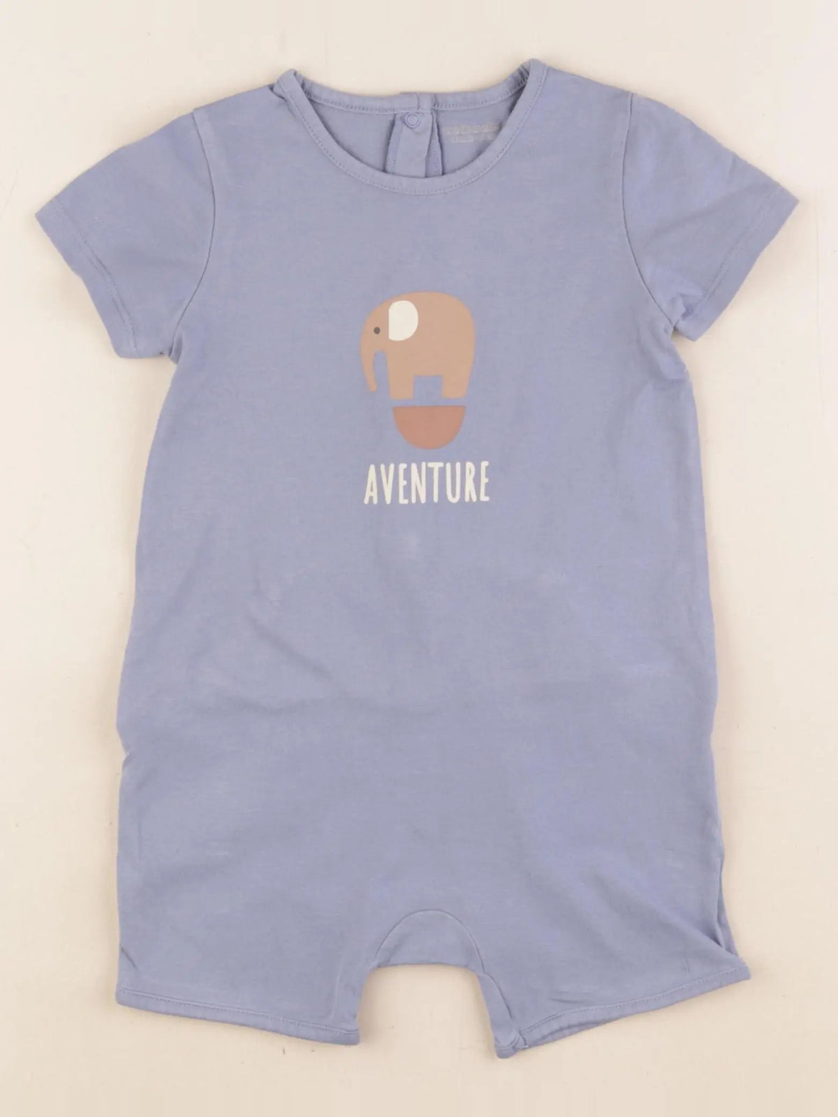 Vertbaudet - pyjama coton bleu - 18 mois