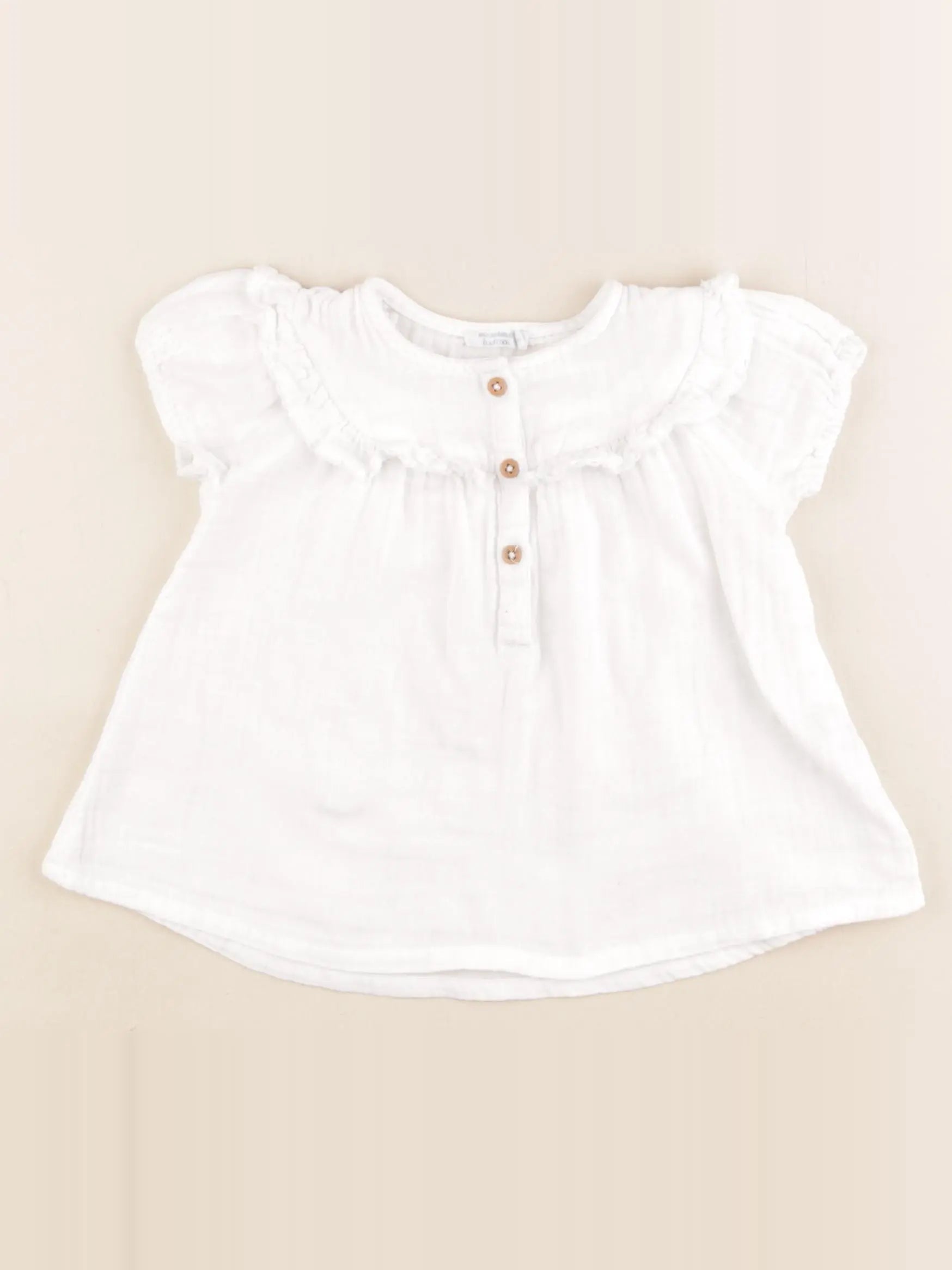 Boutchou - blouse blanc - 12 mois
