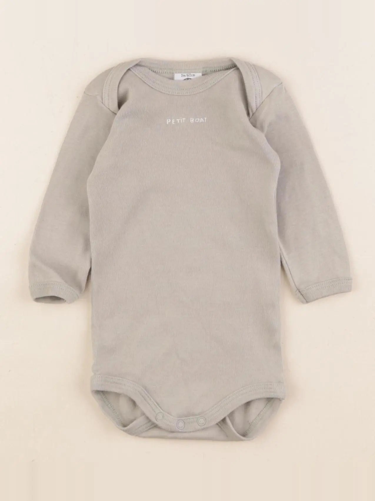 Petit Bateau - body vert - 3 mois