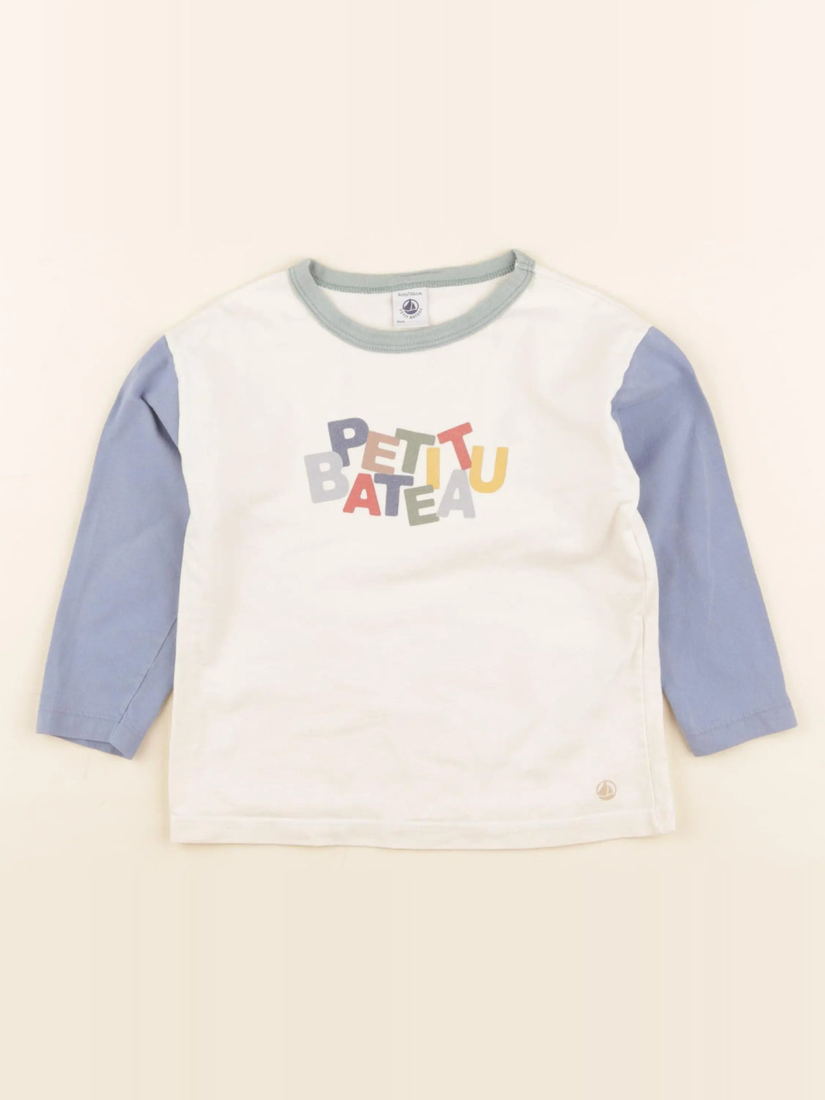 Petit Bateau - tee-shirt beige - 4 ans