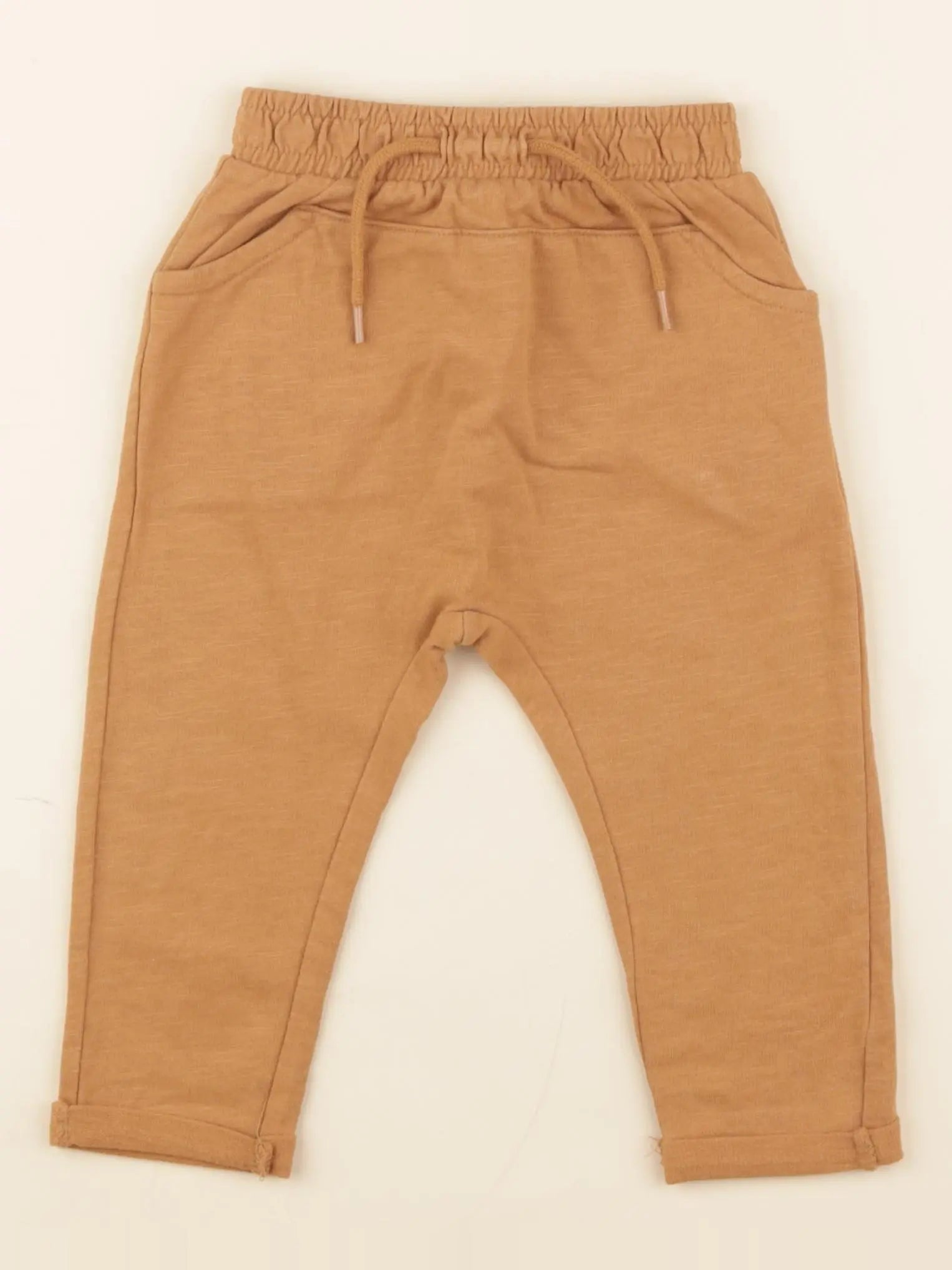 Vertbaudet - pantalon jaune - 12 mois