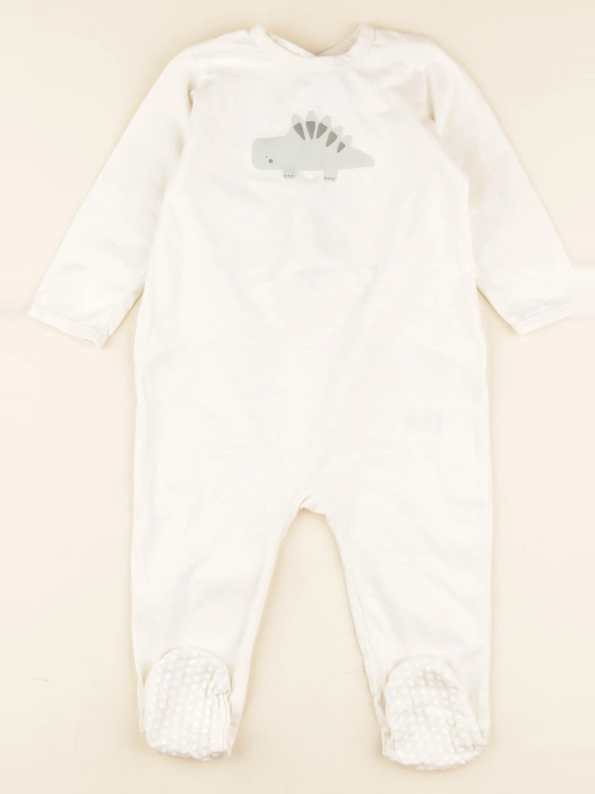 Vertbaudet - pyjama coton blanc - 18 mois