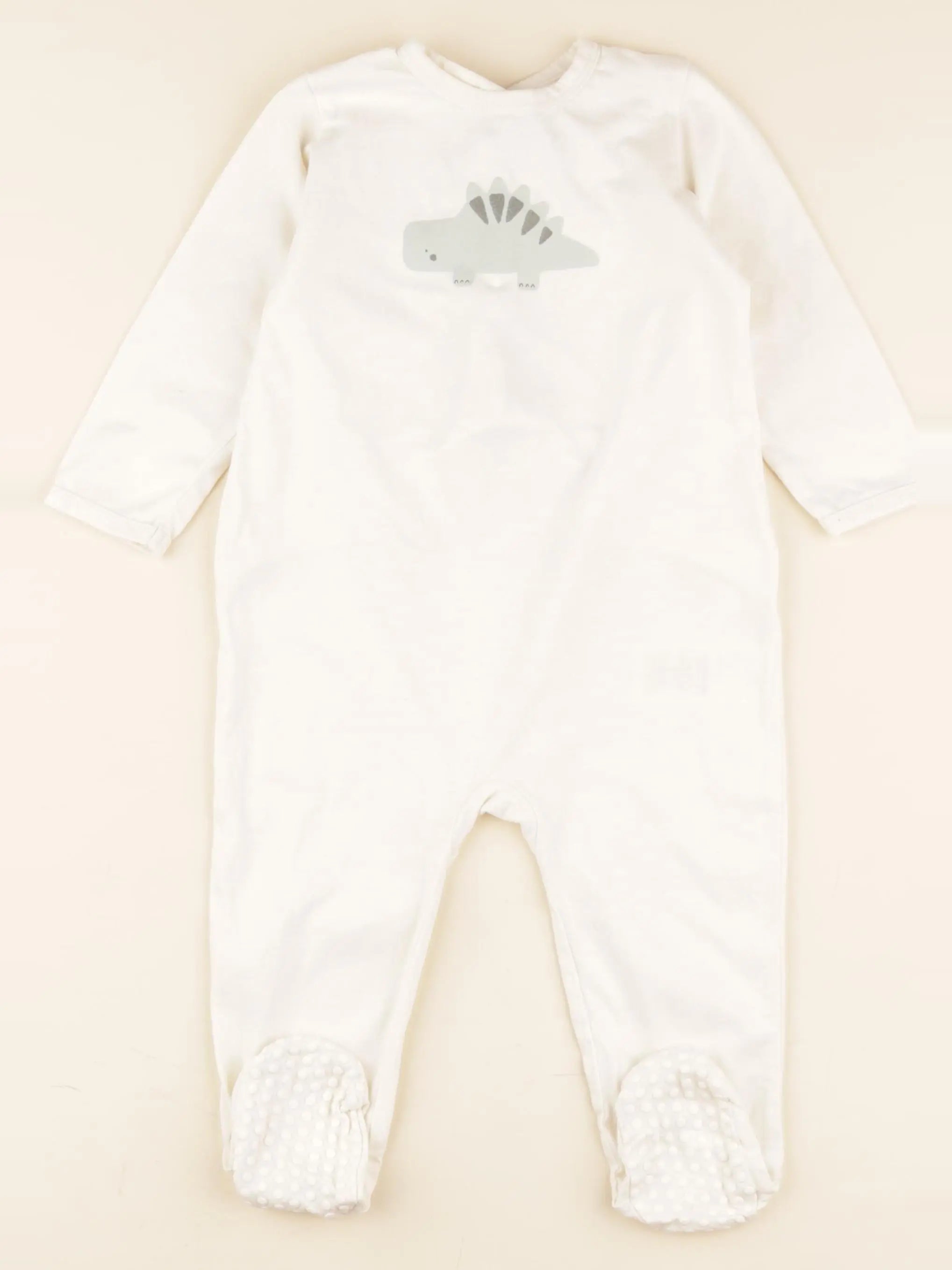Vertbaudet - pyjama coton blanc - 18 mois
