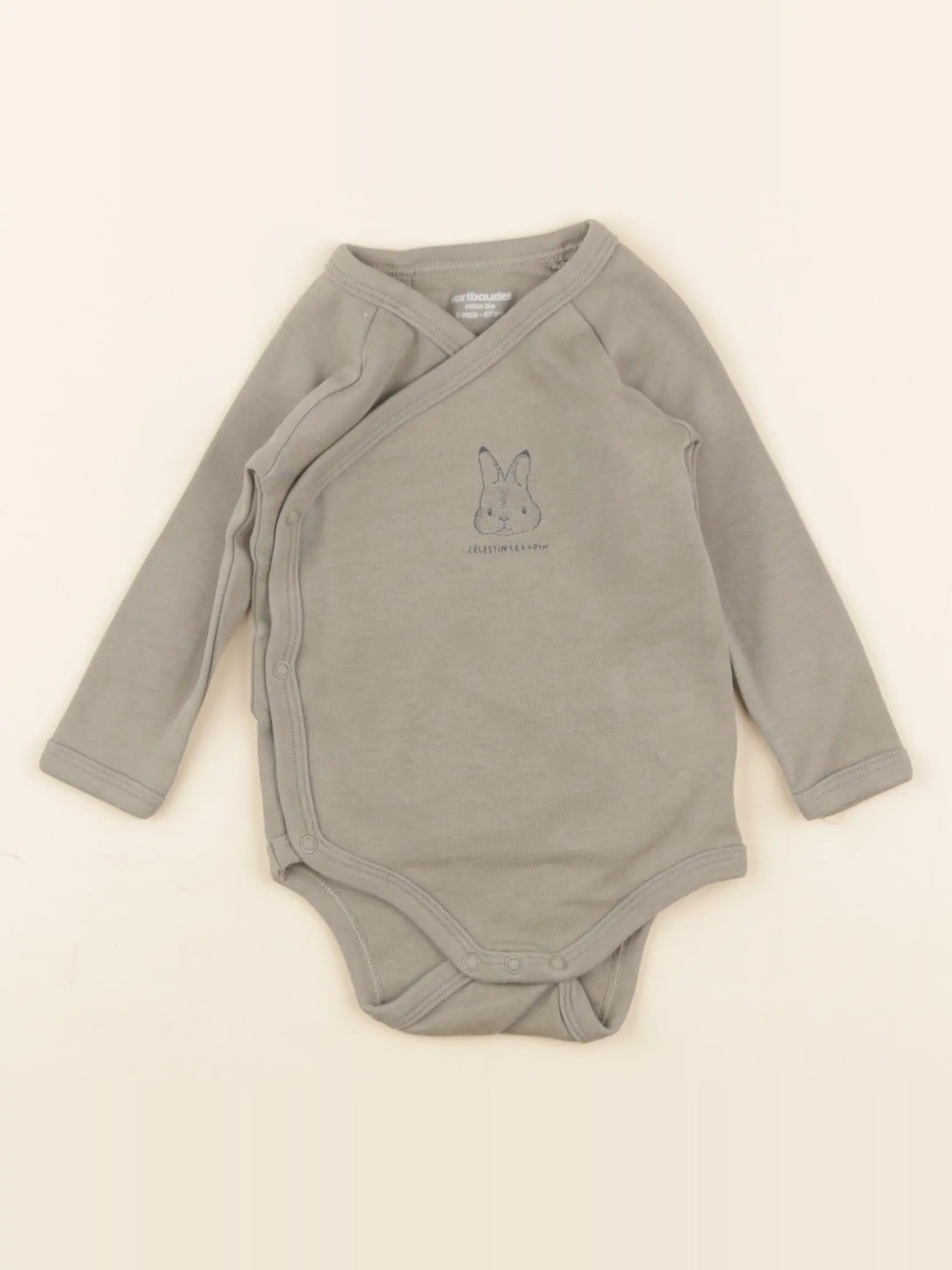 Vertbaudet - body vert - 6 mois