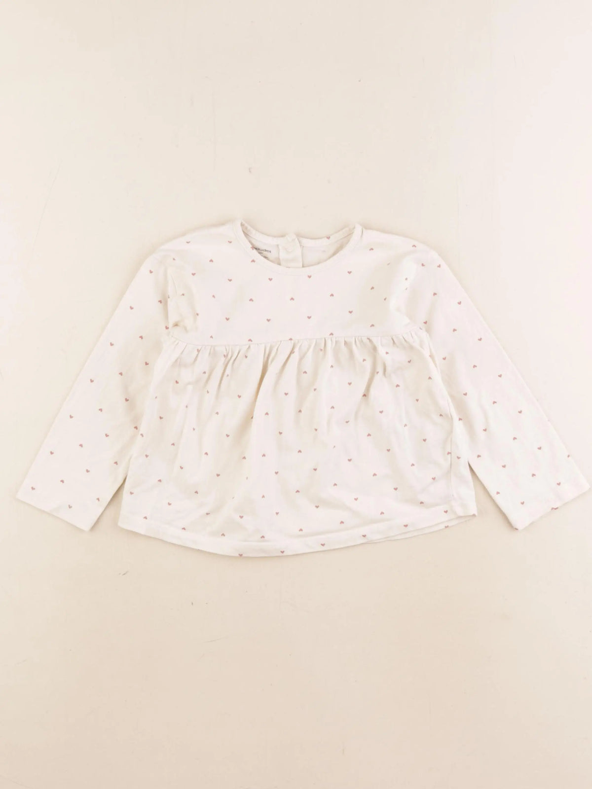 Vertbaudet - tee-shirt beige - 2 ans