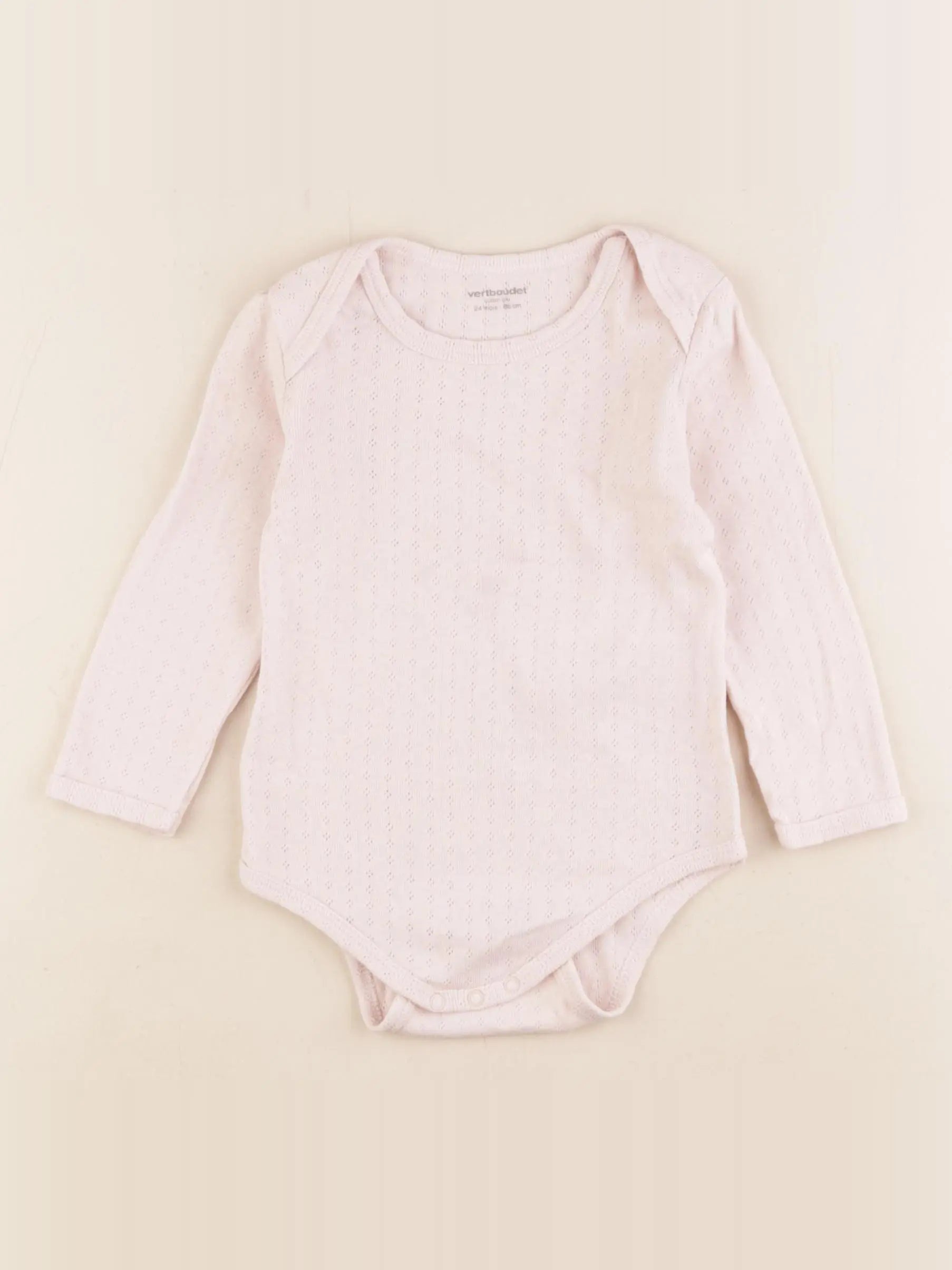 Vertbaudet - body rose - 2 ans