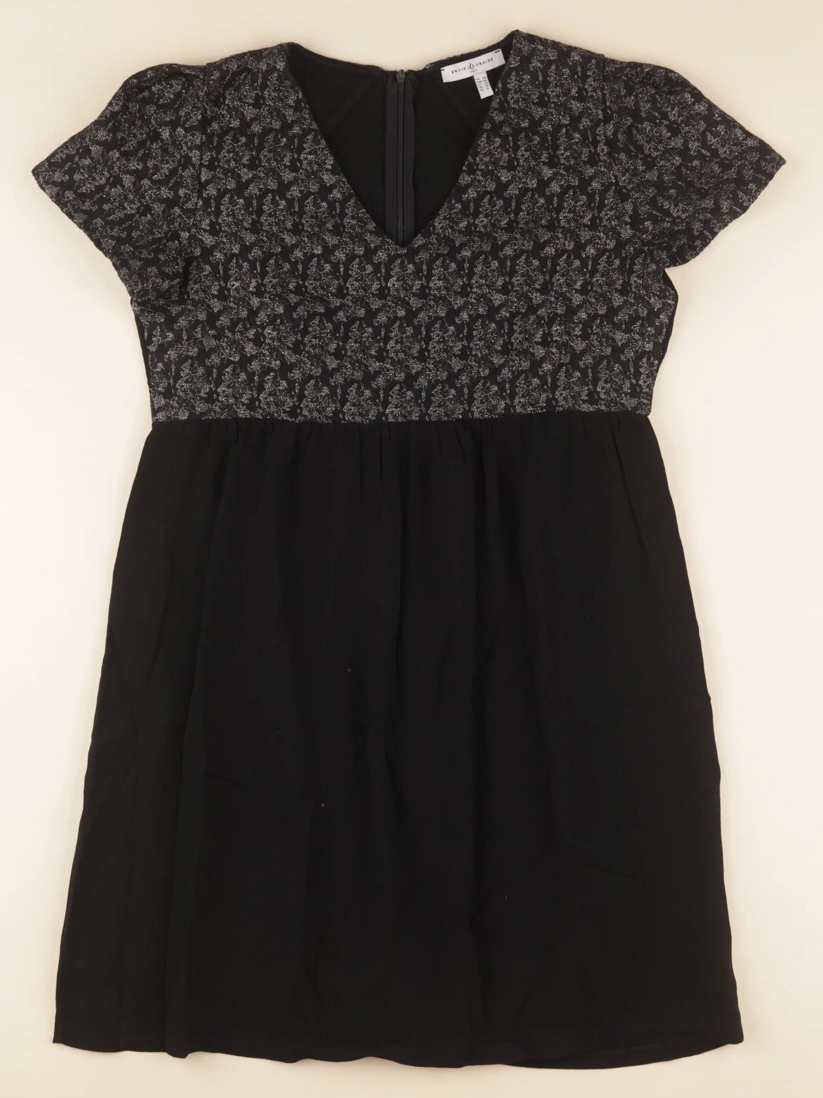 Envie de fraise - robe grossesse noir, or - 38