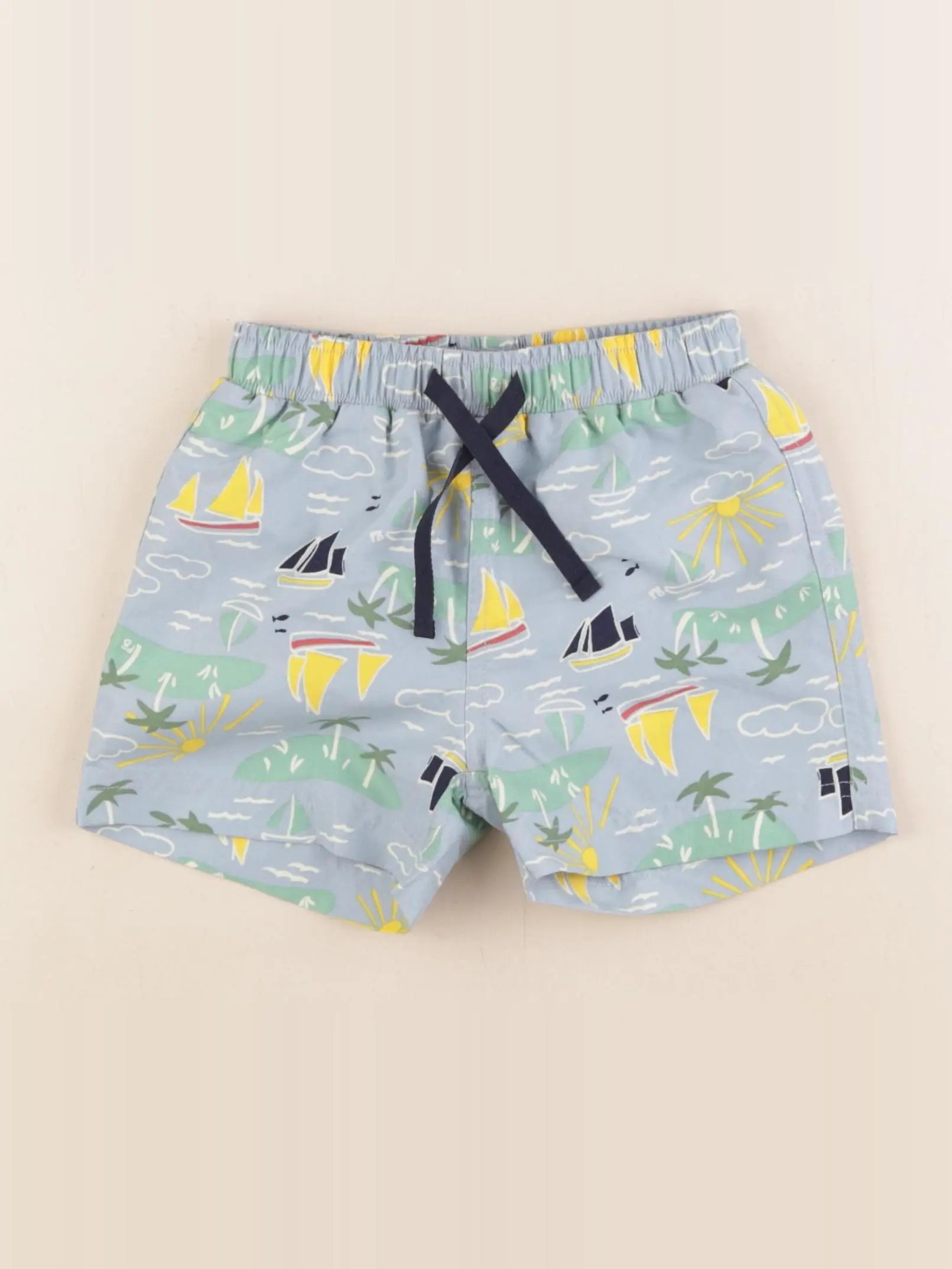 Petit Bateau - maillot de bain bleu - 24 mois