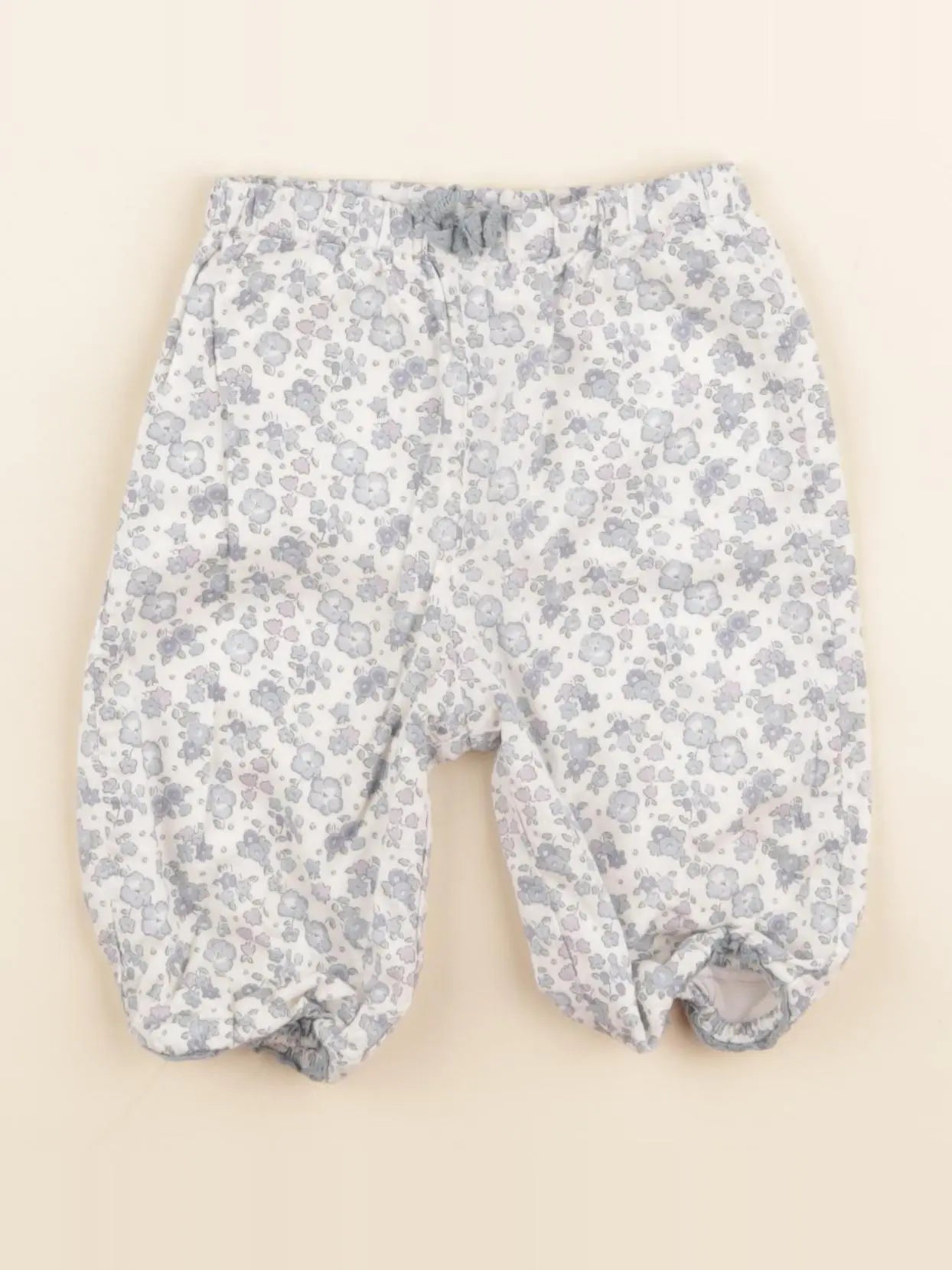 Cyrillus - pantalon bleu, blanc - 3 mois