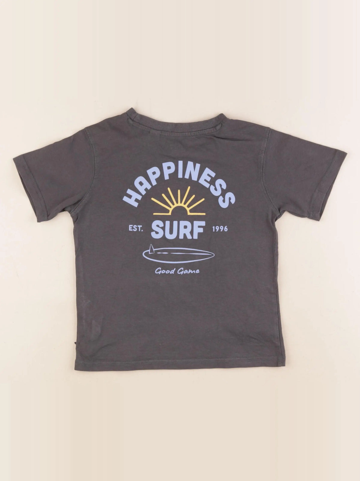 Okaidi - tee-shirt imprimé au dos gris - 3 ans