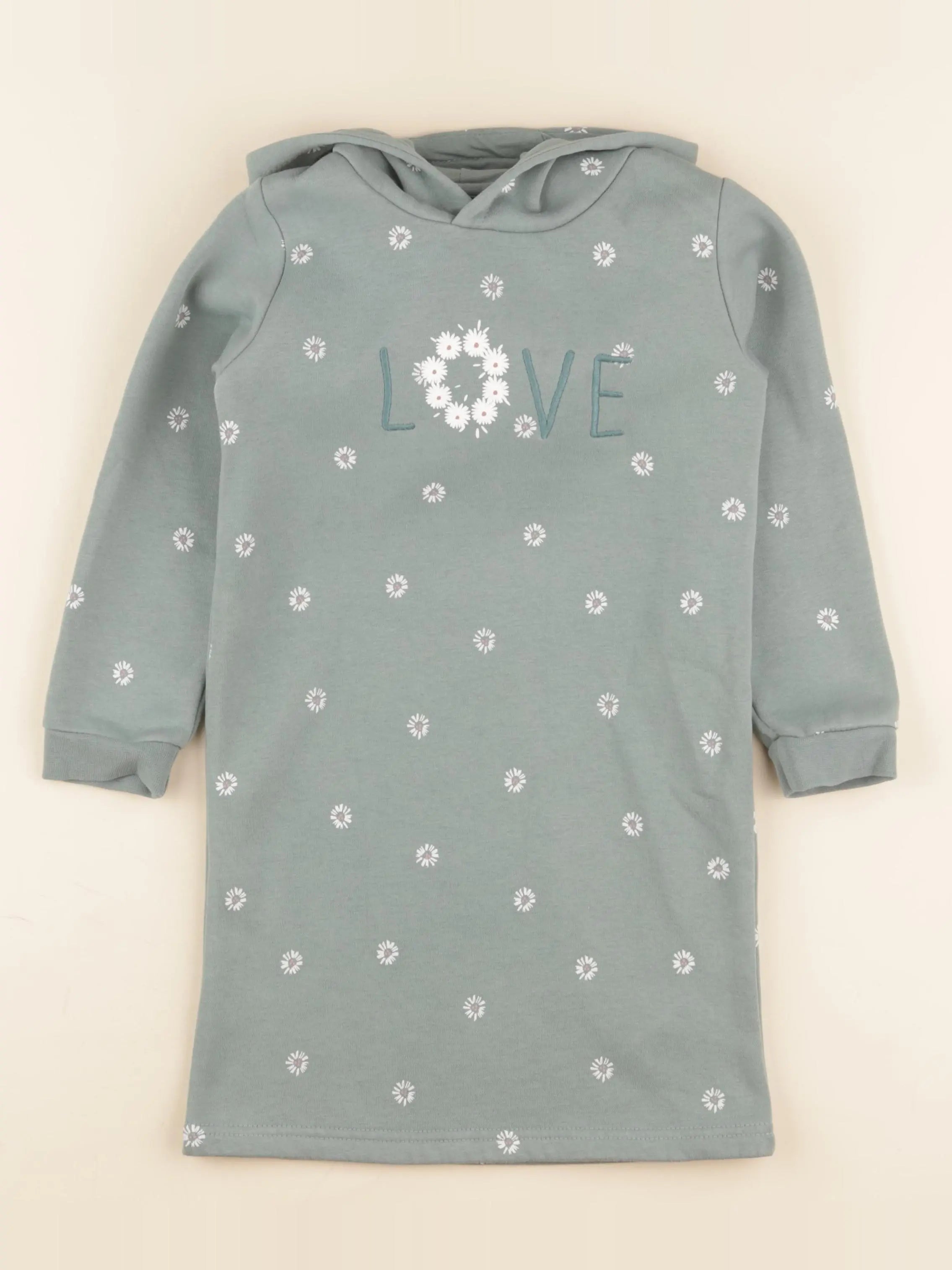 Vertbaudet - robe vert - 7 ans
