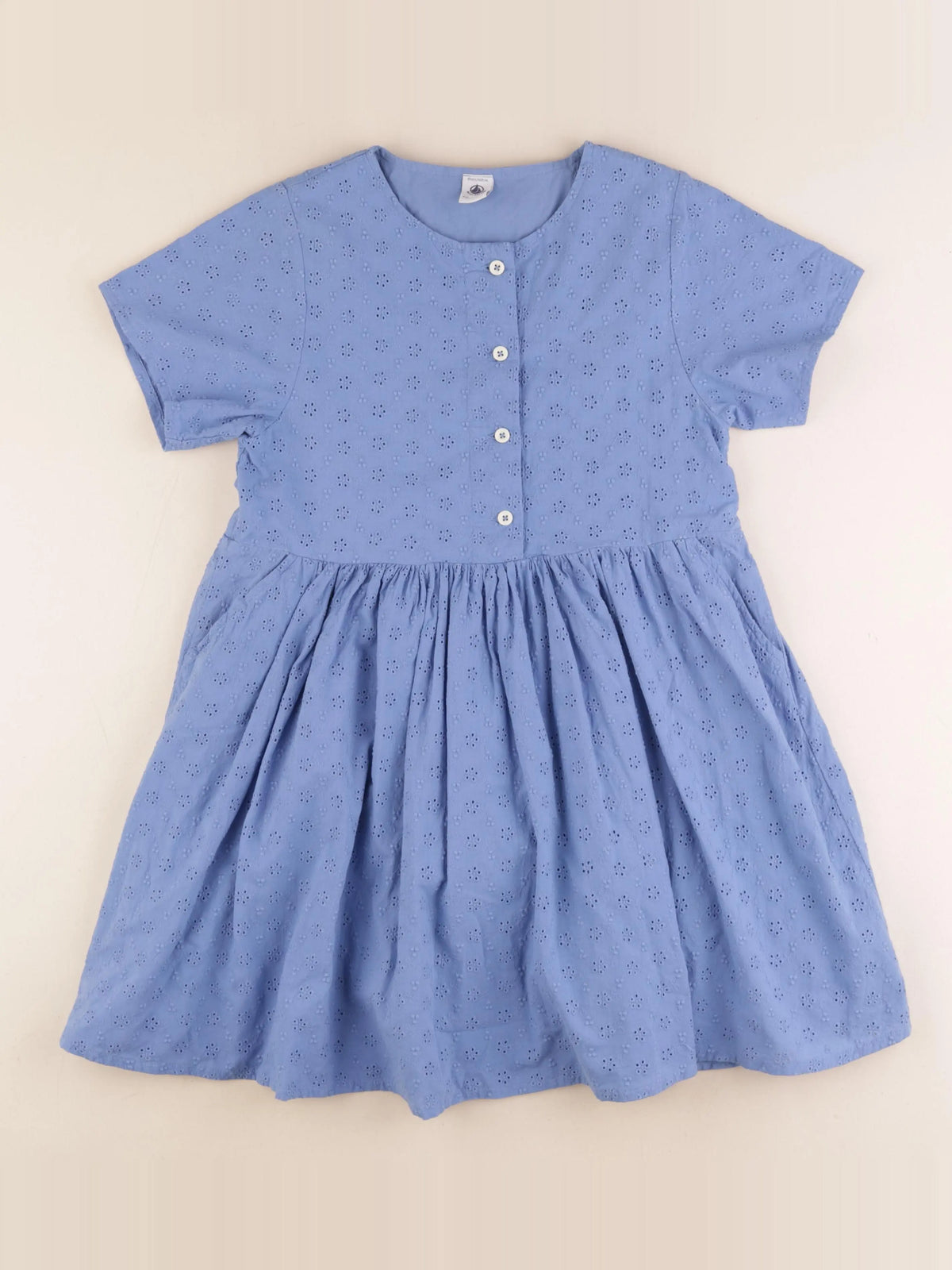 Petit Bateau - robe bleu - 10 ans