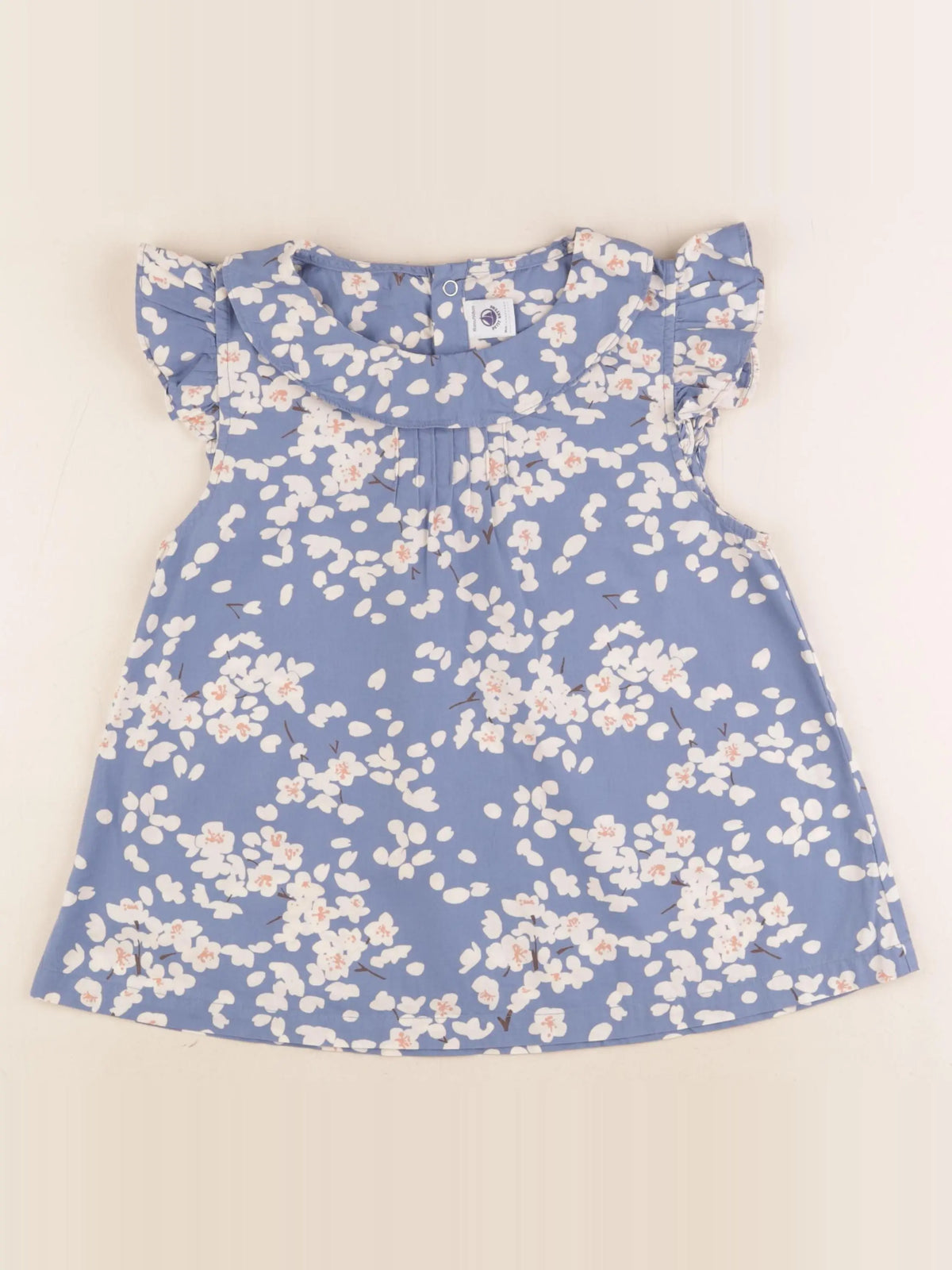 Petit Bateau - blouse bleu - 10 ans