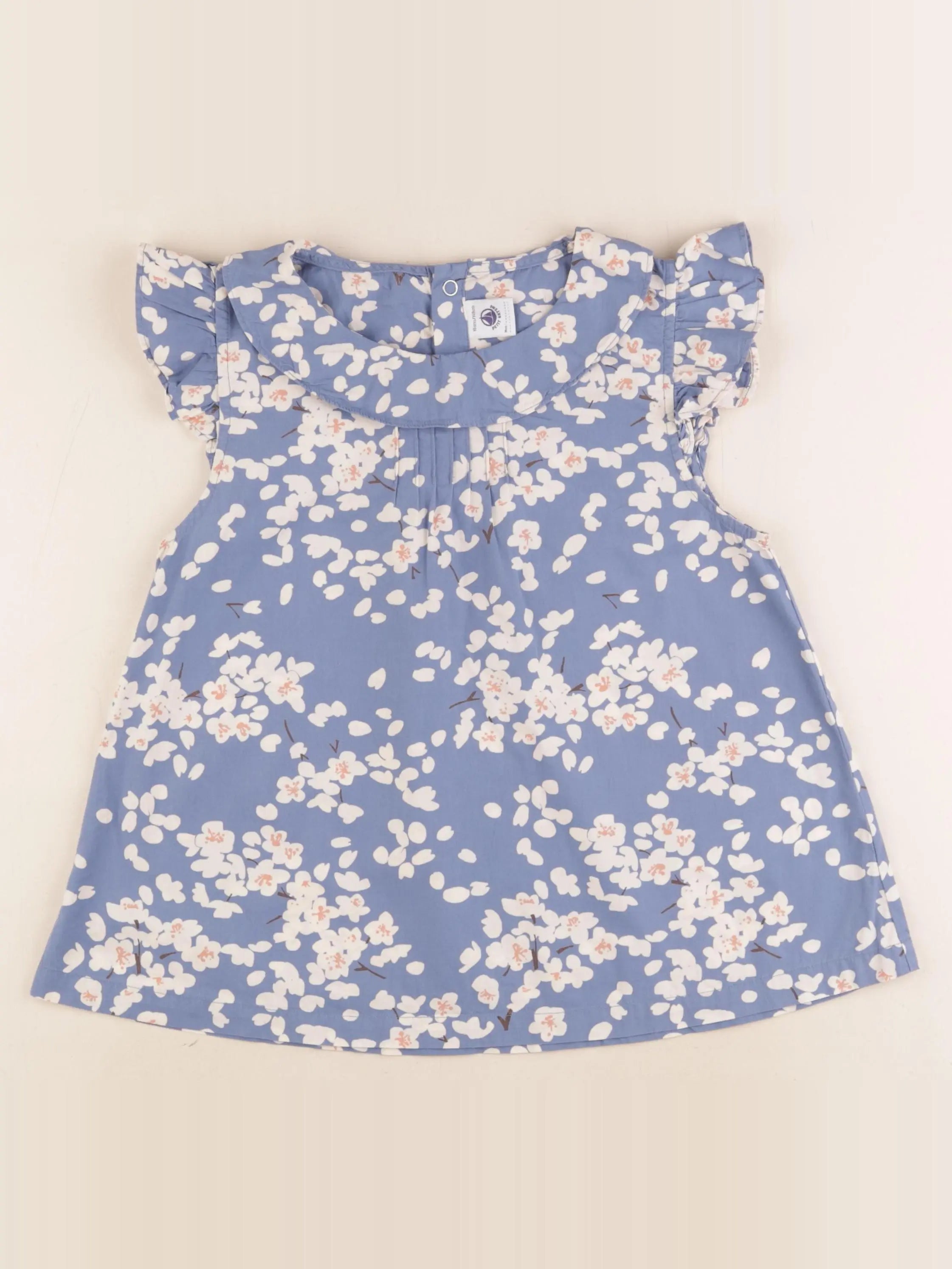 Petit Bateau - blouse bleu - 10 ans