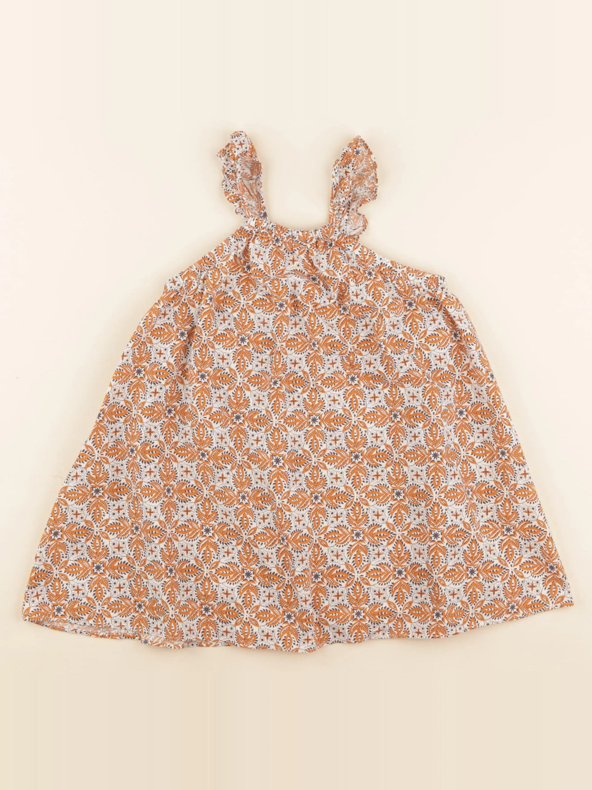 Vertbaudet - robe marron - 4 ans