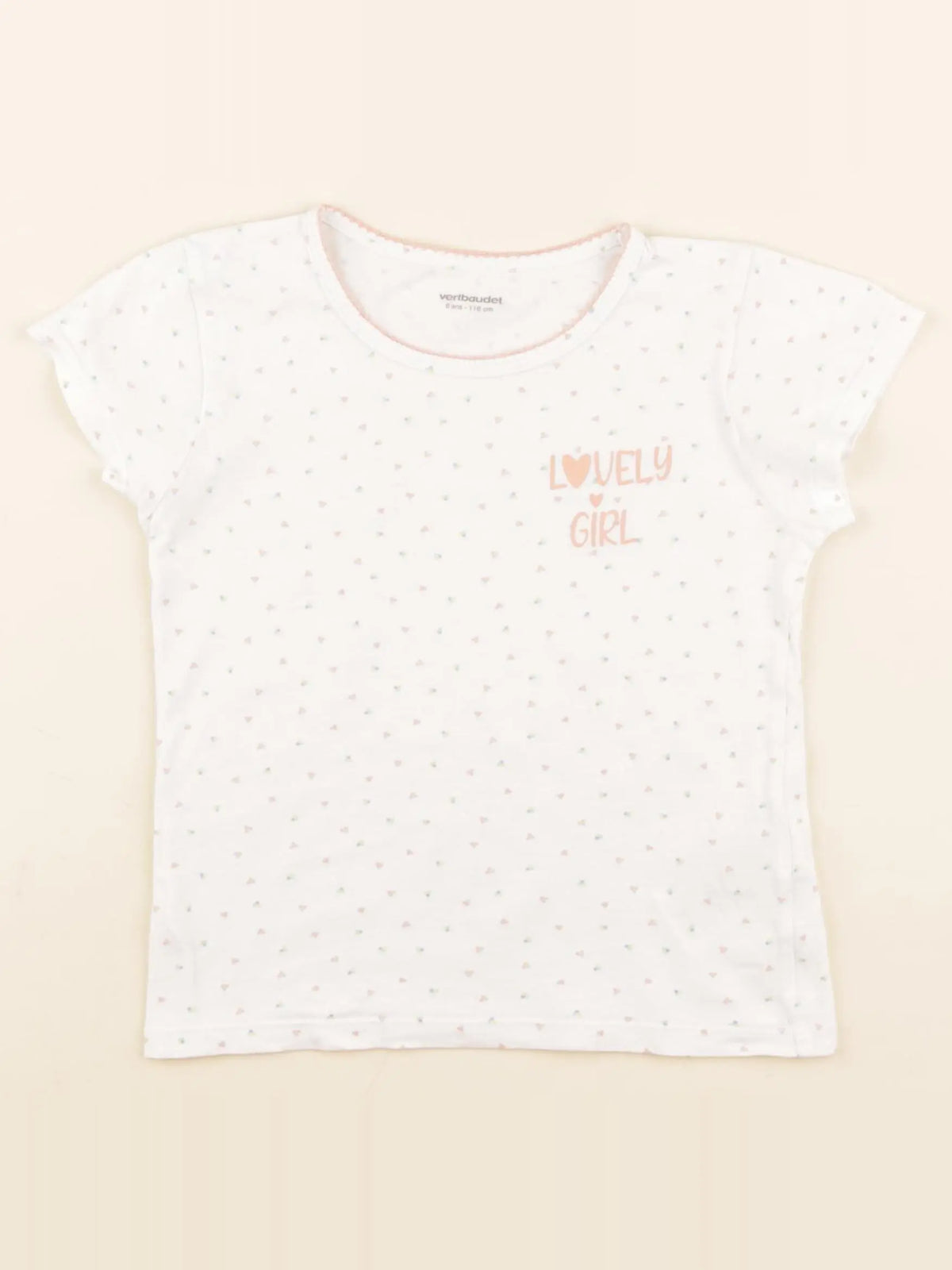 Vertbaudet - maillot de corps blanc - 6 ans